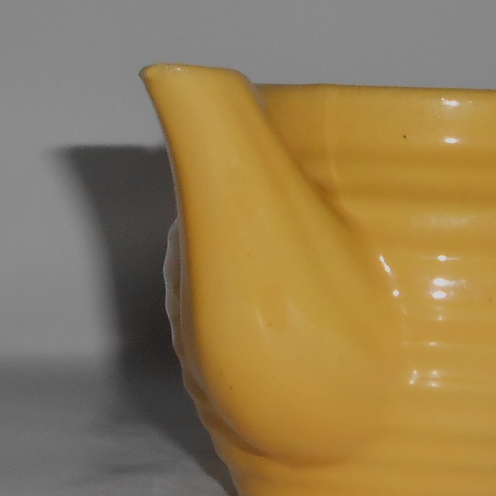 VINTAGE Bauer Pottery Ring Ware Yellow Individual Tea