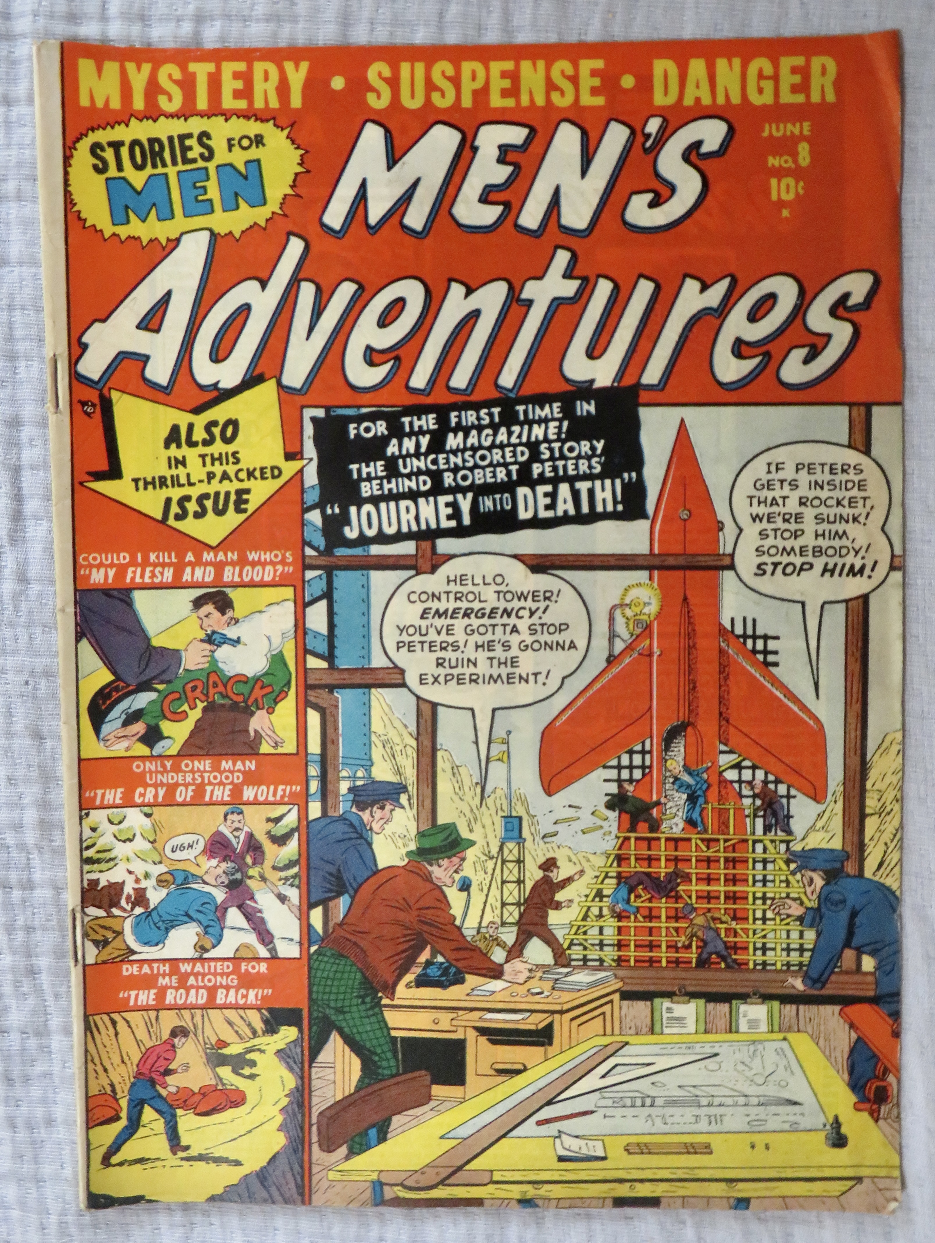 Men's Adventures Comic June 1951 Journey Into Death