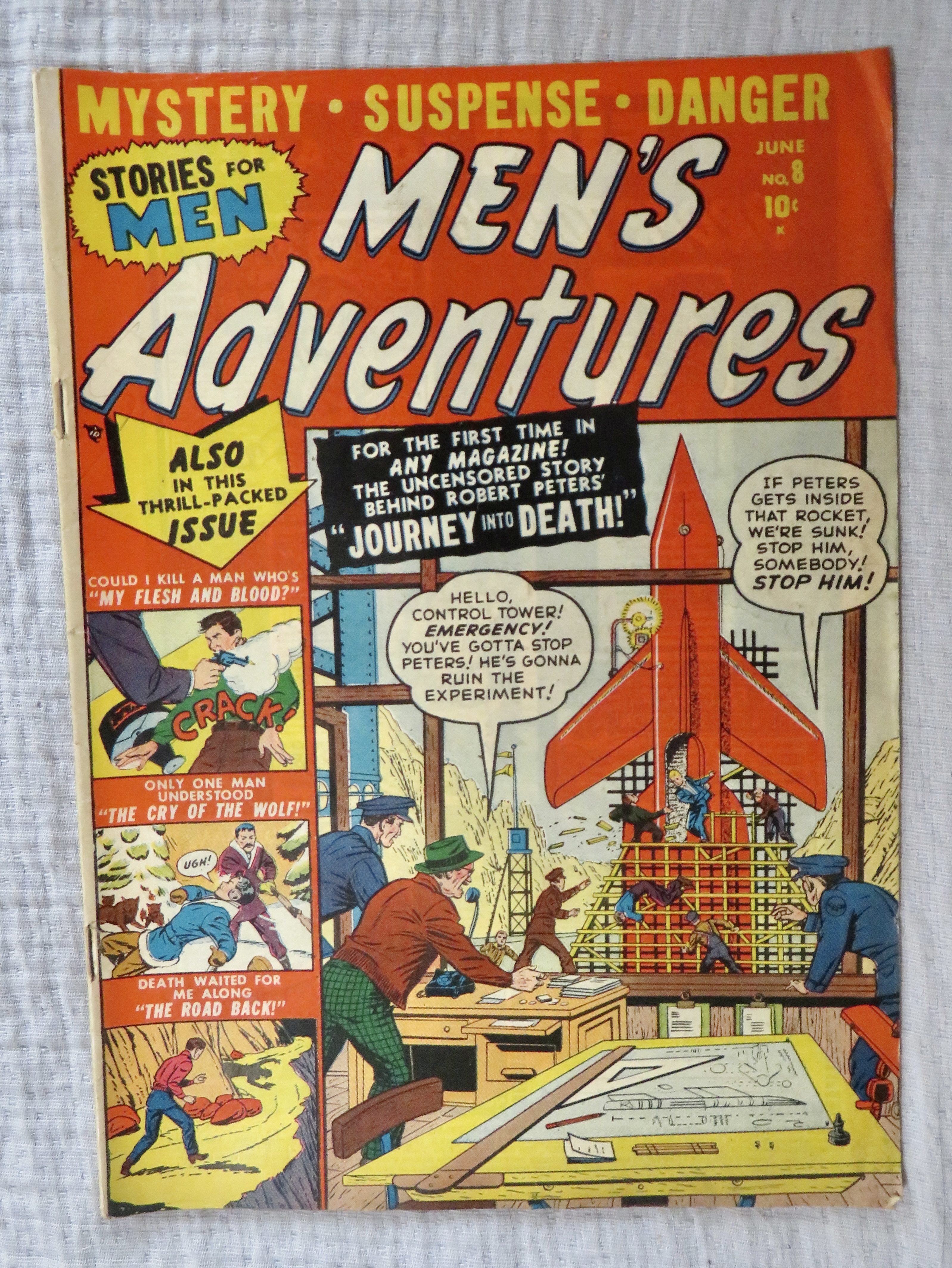 Men's Adventures Comic June 1951 Journey Into Death