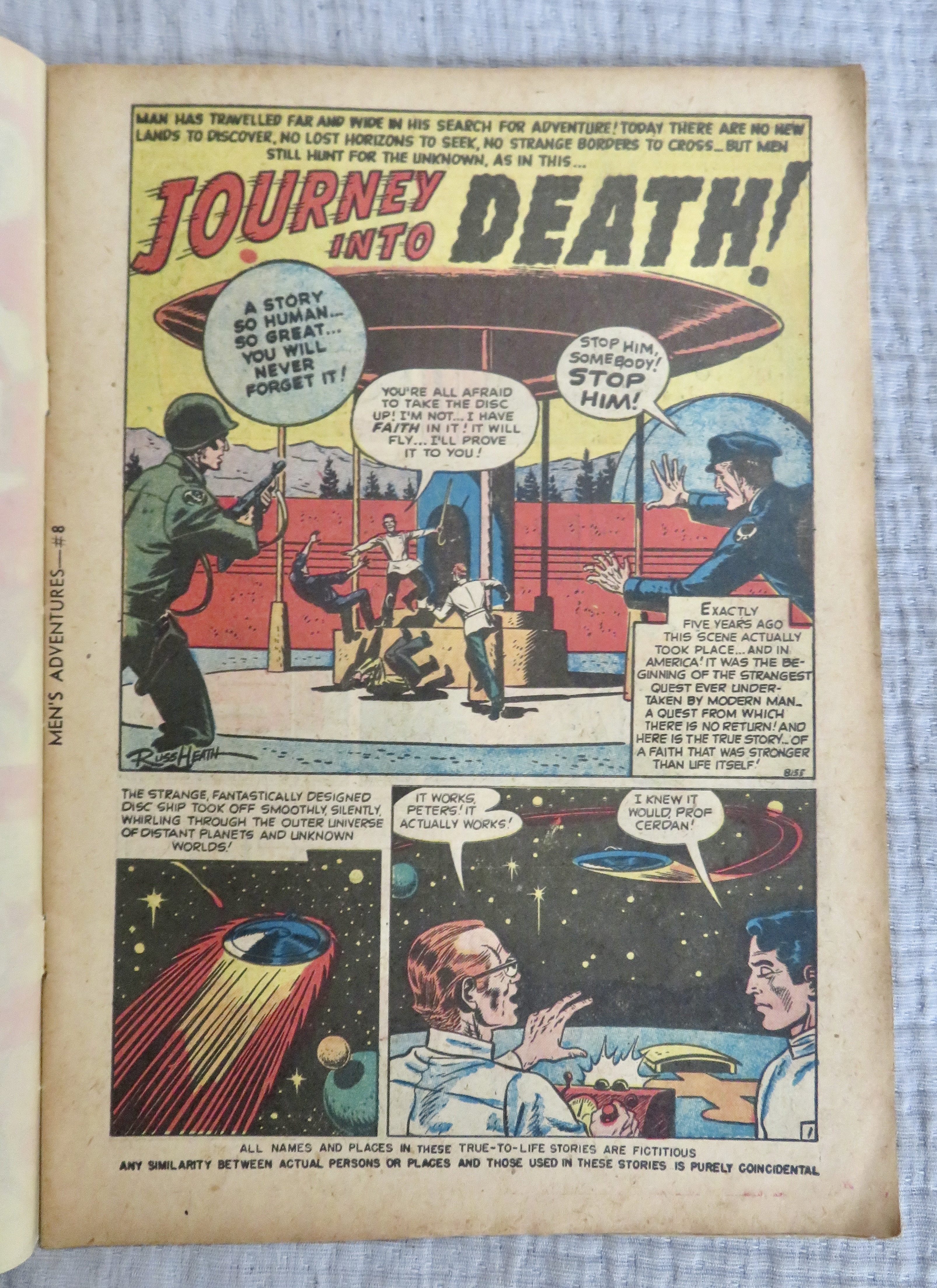 Men's Adventures Comic June 1951 Journey Into Death