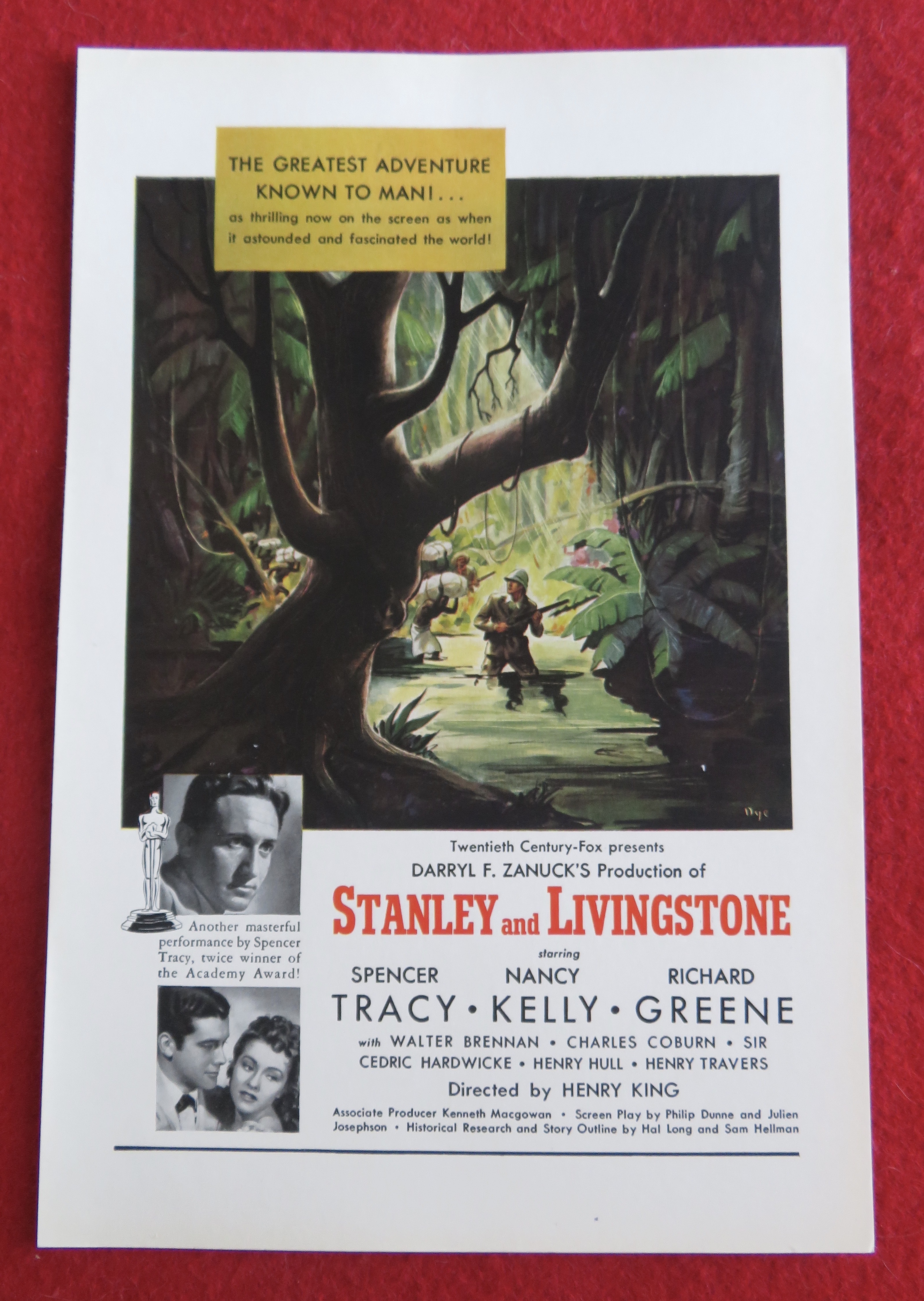 1939 Stanley And Livingstone with Spencer Tracy