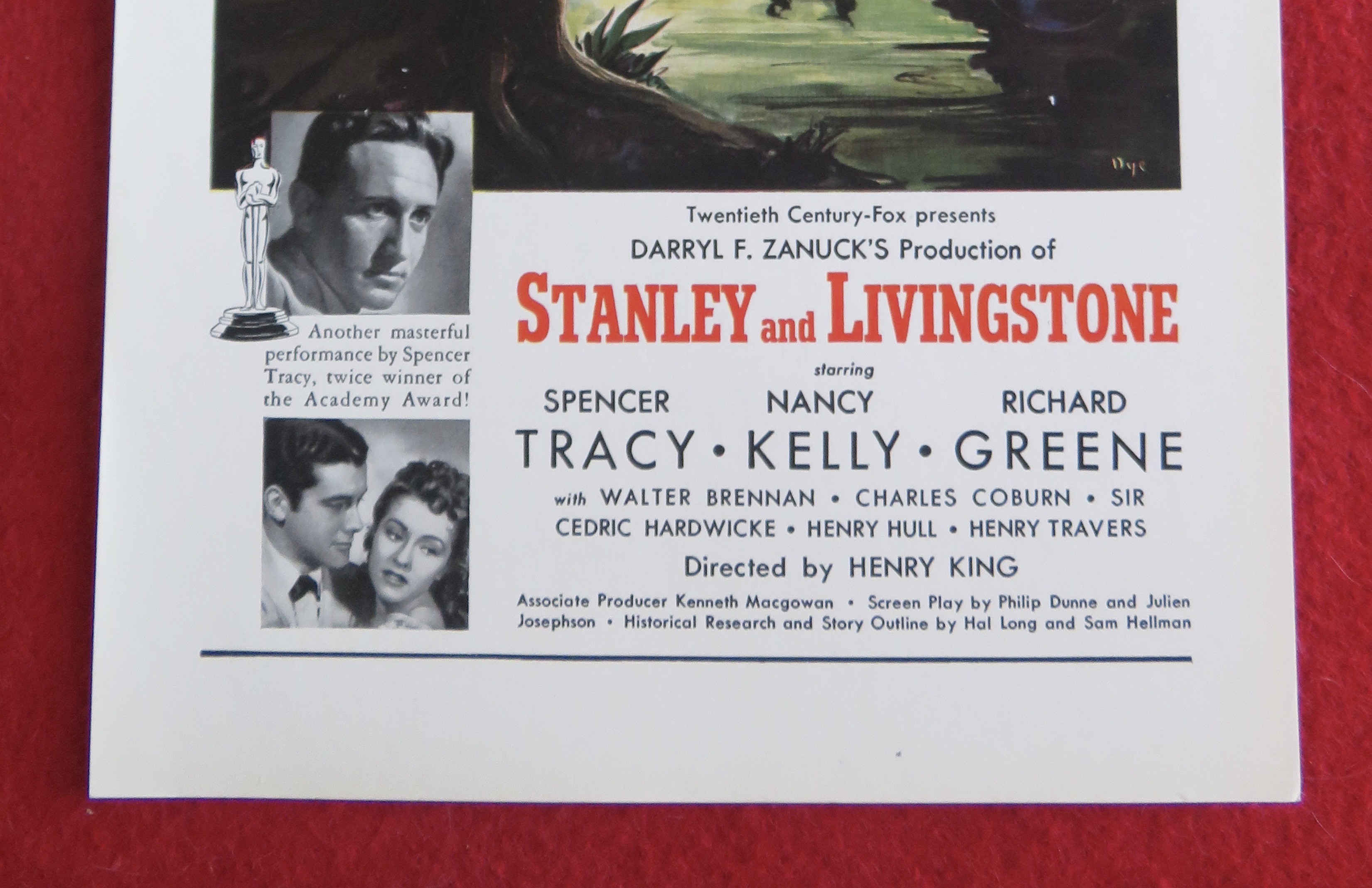 1939 Stanley And Livingstone with Spencer Tracy