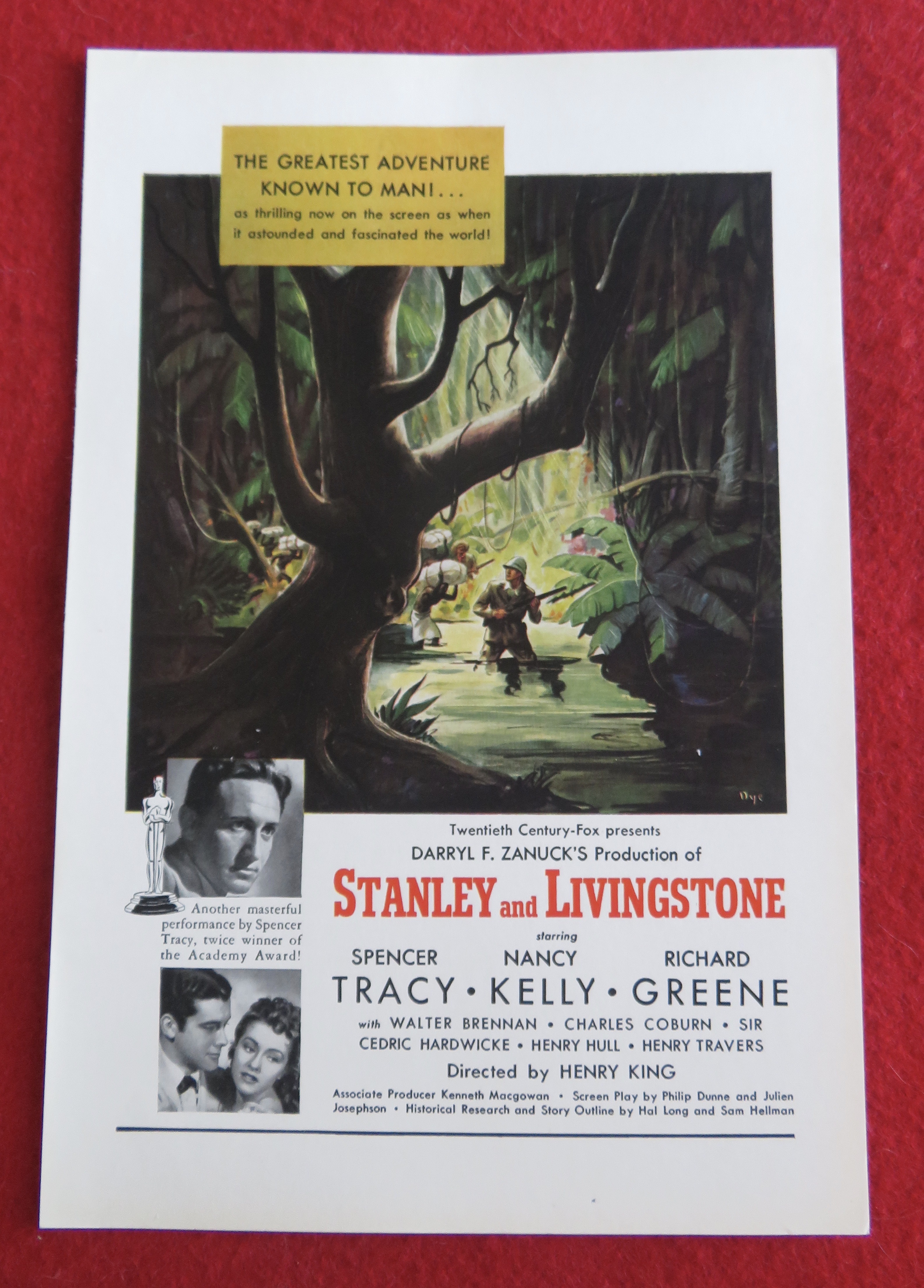1939 Stanley And Livingstone with Spencer Tracy