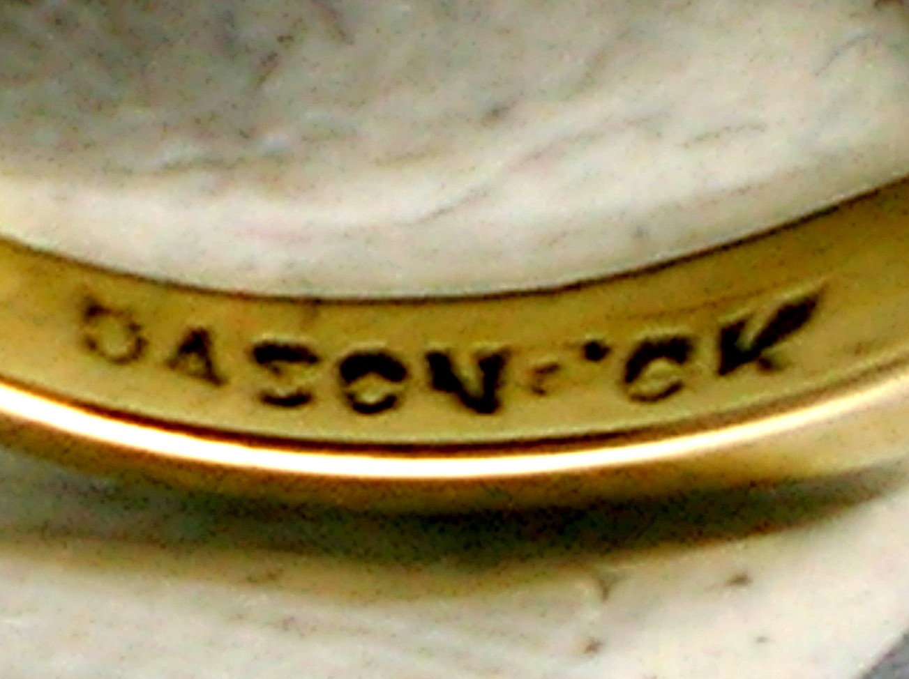 Ring 10K Gold and Pearl Dome  Vintage