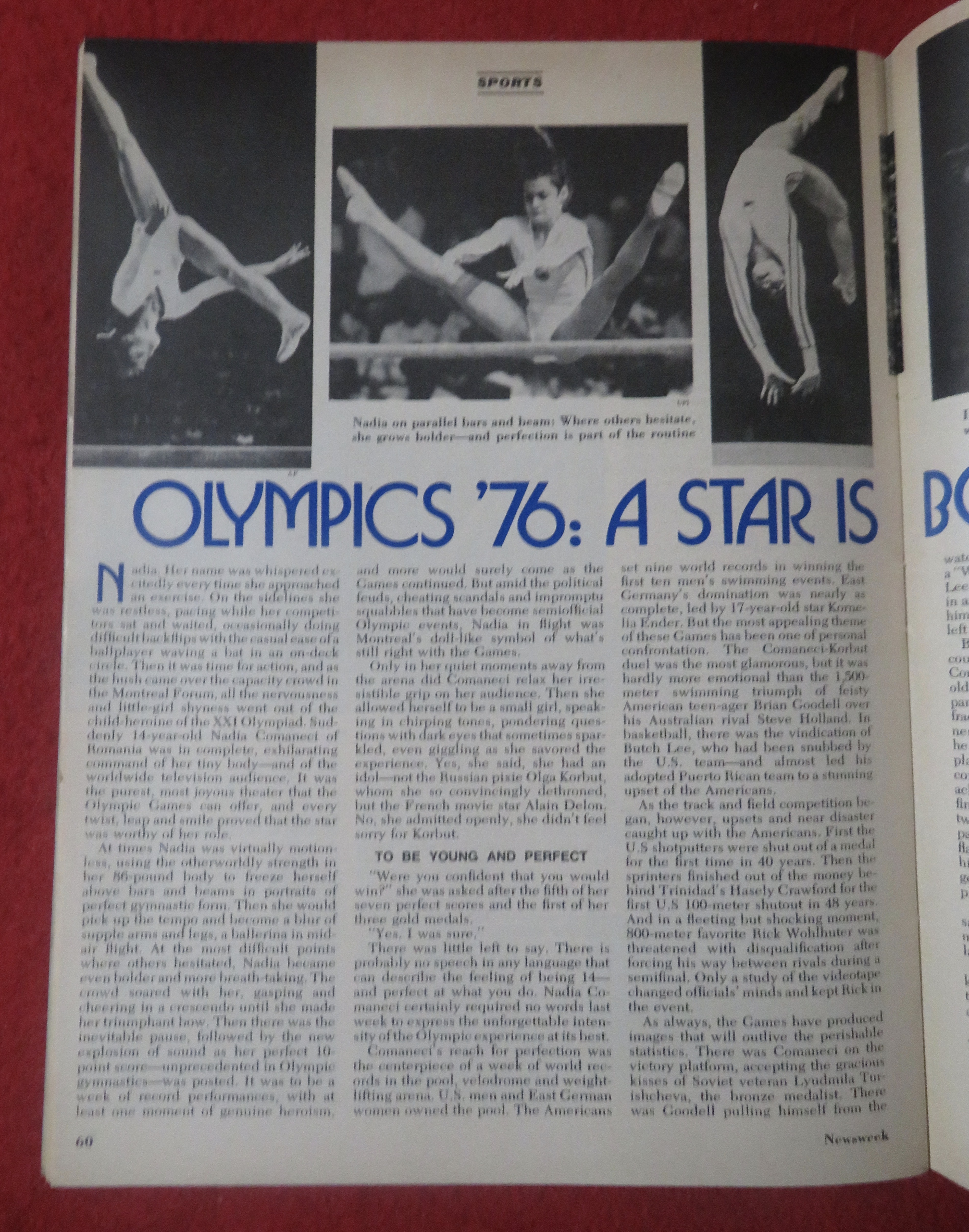 Newsweek Magazine-August 2, 1976-Nadia Comaneci