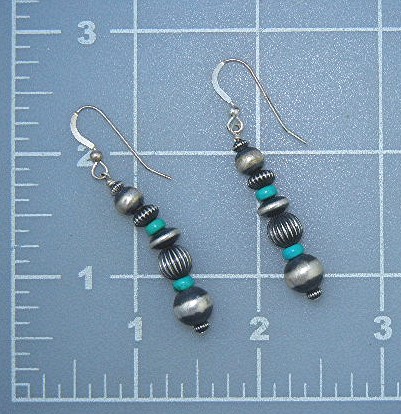 Sleeping Beauty Turquoise Sterling Silver Hook Earrings
