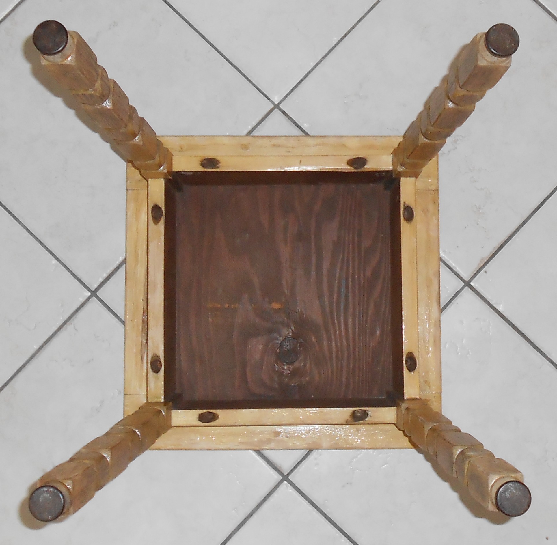 Vintage 1930's California Pottery 9-Tile Top Table
