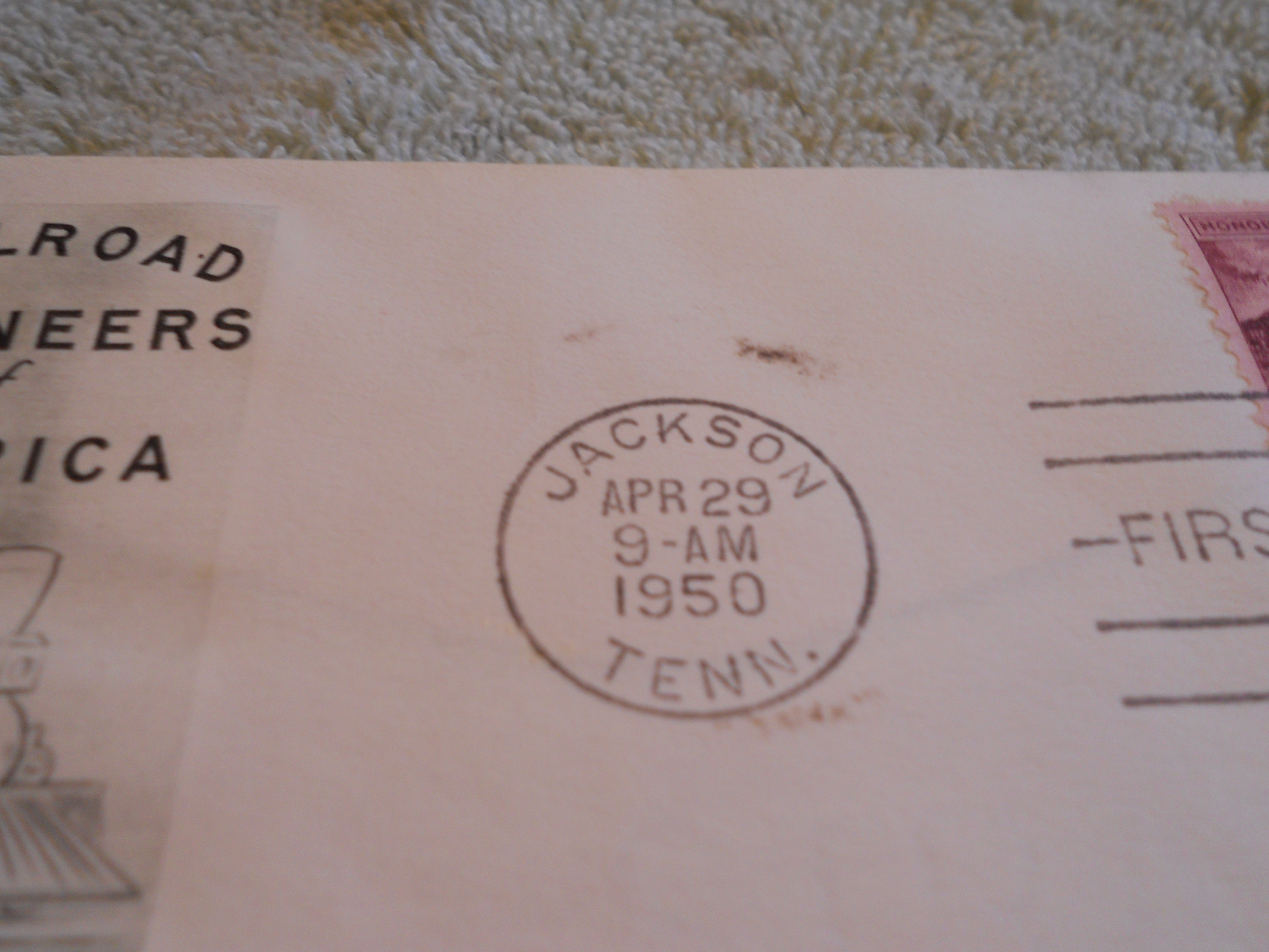 Railroad Engineers of America Stamp 1950