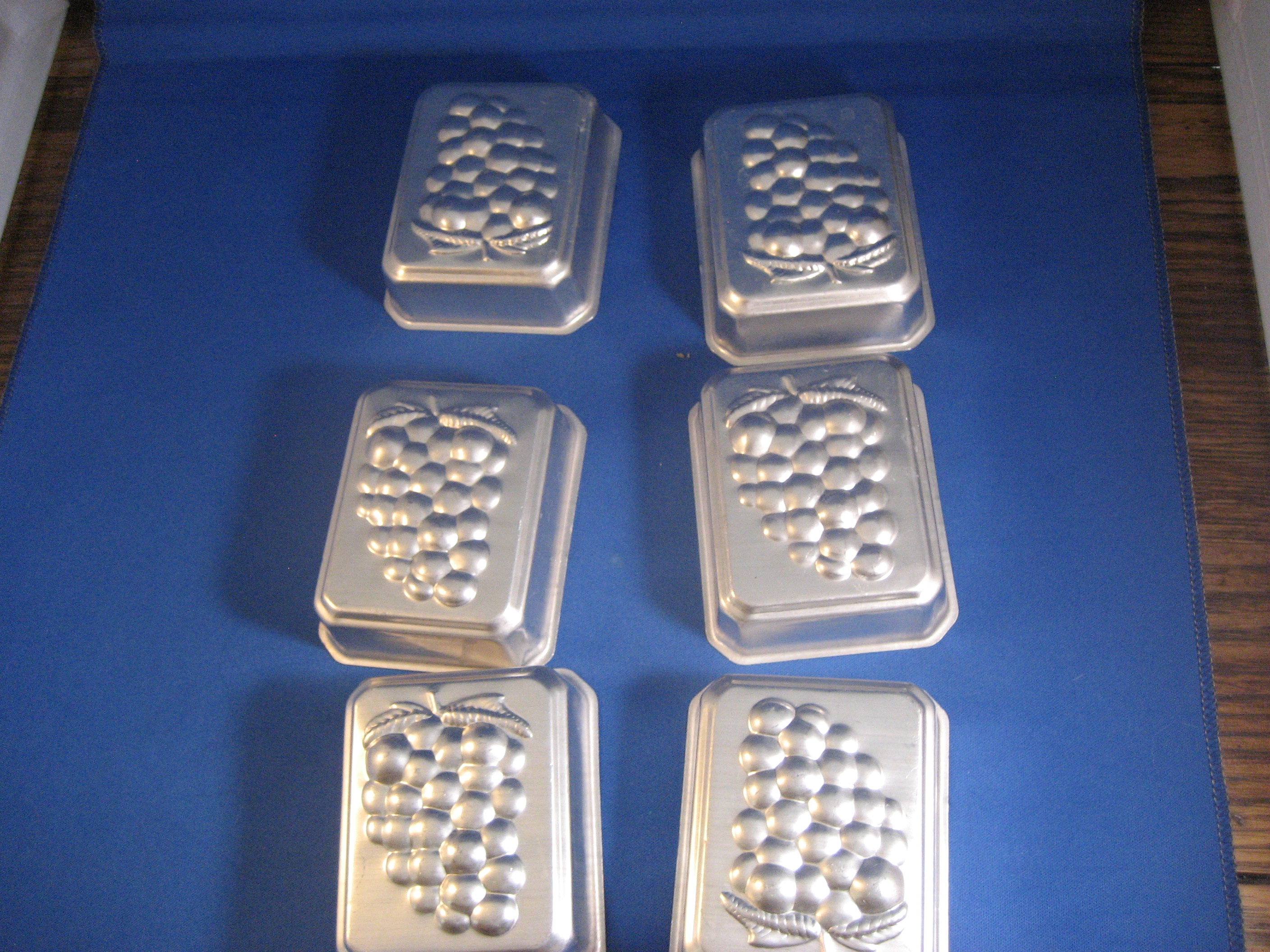 Six Grape Jello Molds