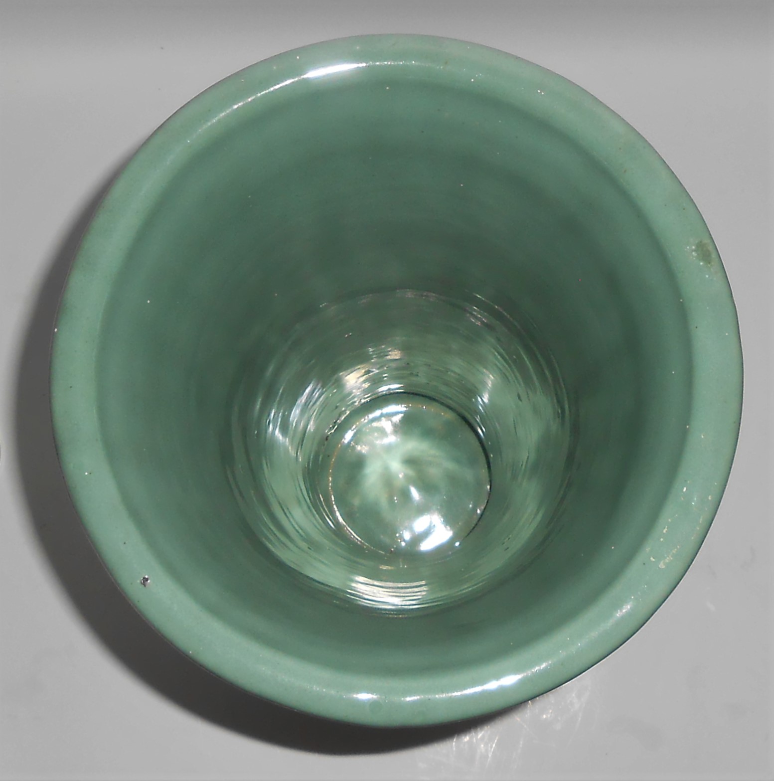 Zanesville Stoneware Pottery 12'' Gloss Green #230 Vase