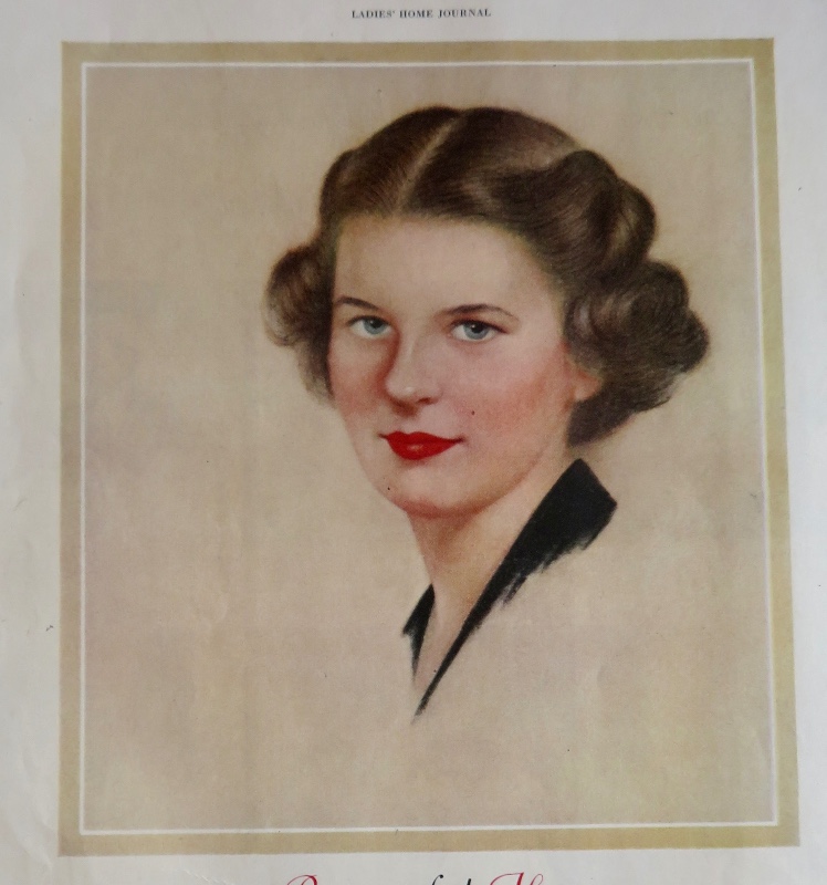 1951 Breck Shampoo with Lovely Dark Haired Breck Woman