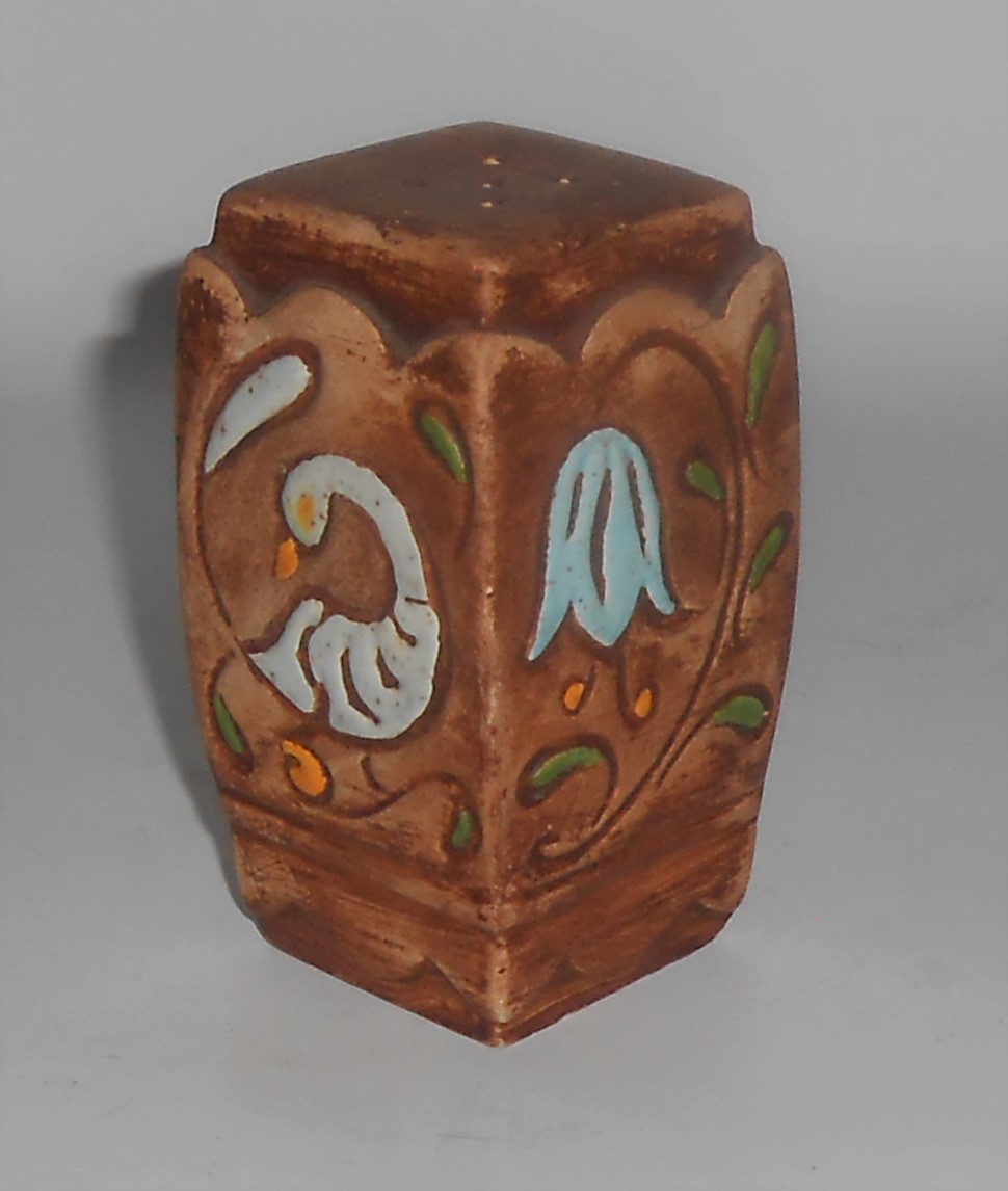 Brayton Laguna Pottery Floral / Bird Shaker