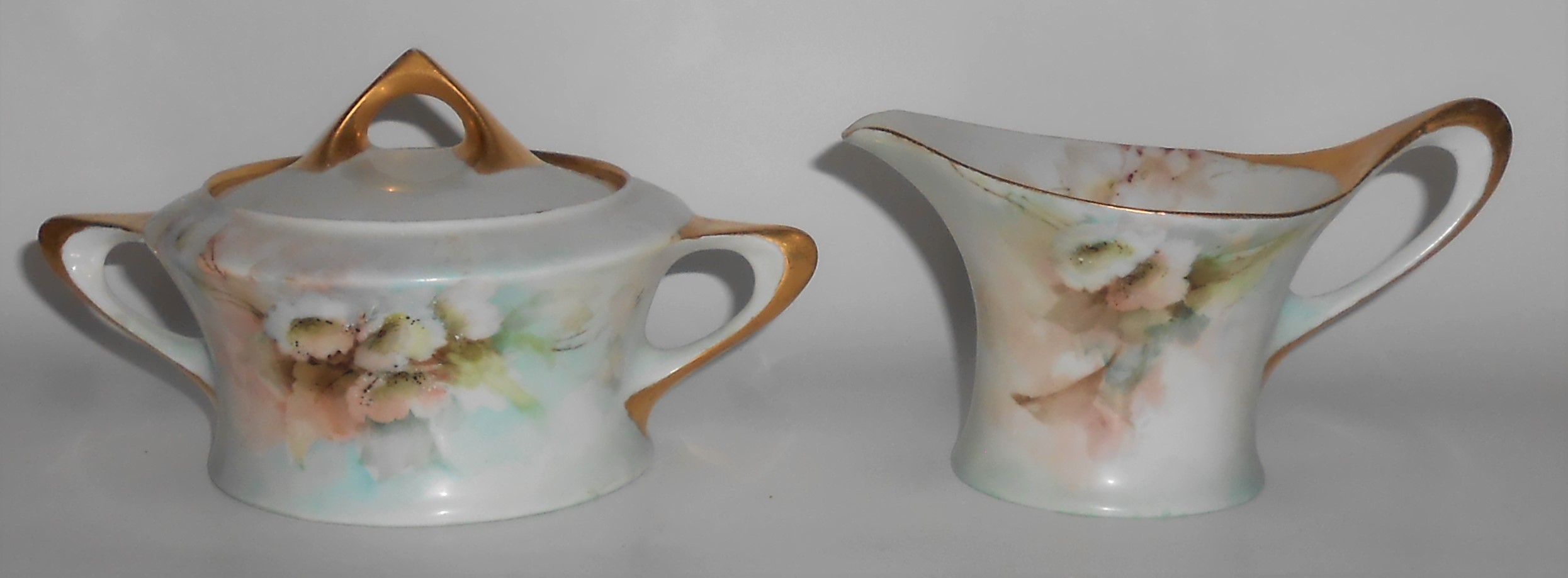 Hutschenreuther China Porcelain Floral Decorated Creame