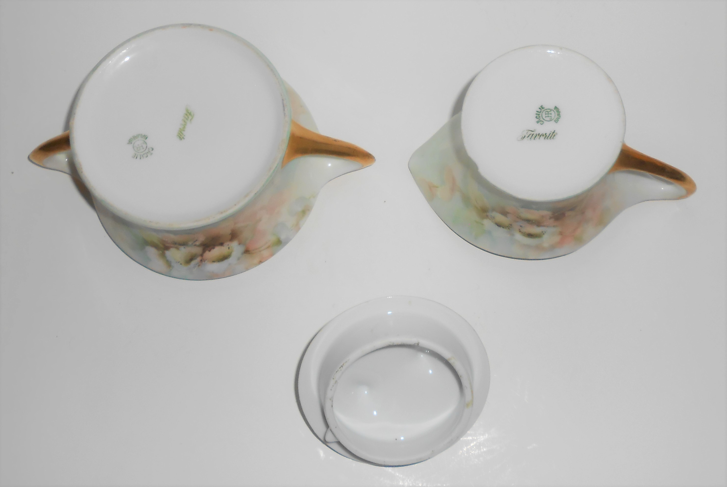 Hutschenreuther China Porcelain Floral Decorated Creame