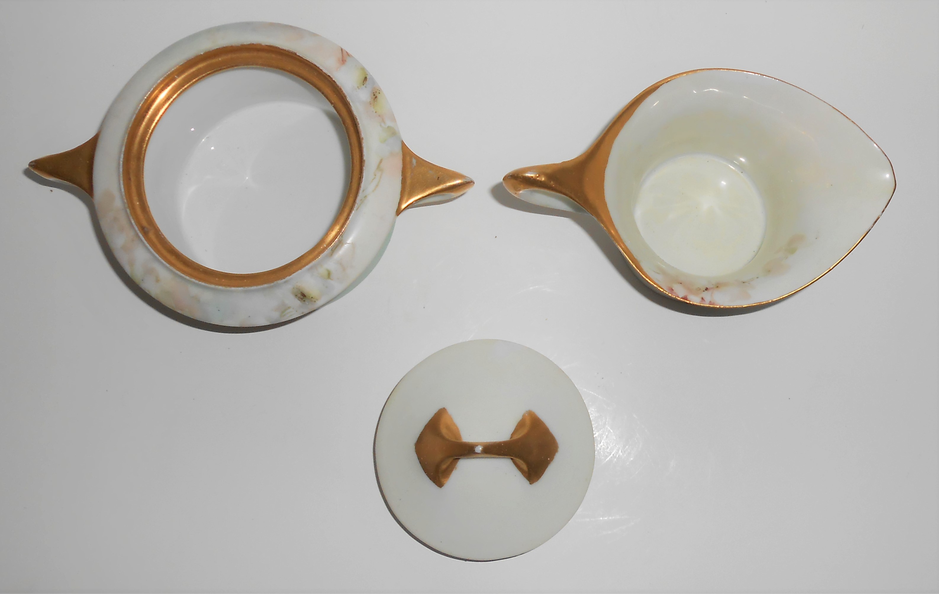 Hutschenreuther China Porcelain Floral Decorated Creame
