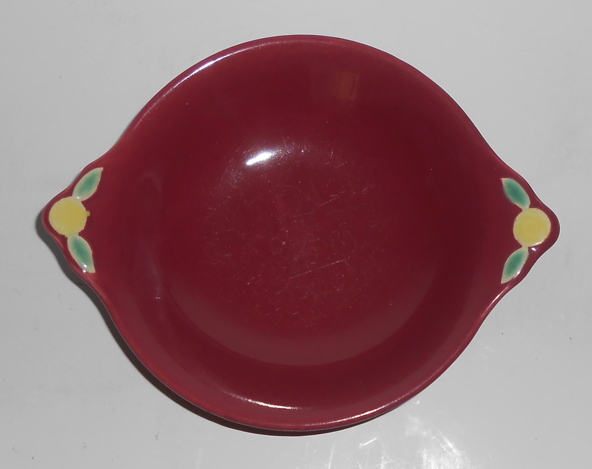 Coors Pottery Rosebud Red Cereal/Oatmeal Bowl #2