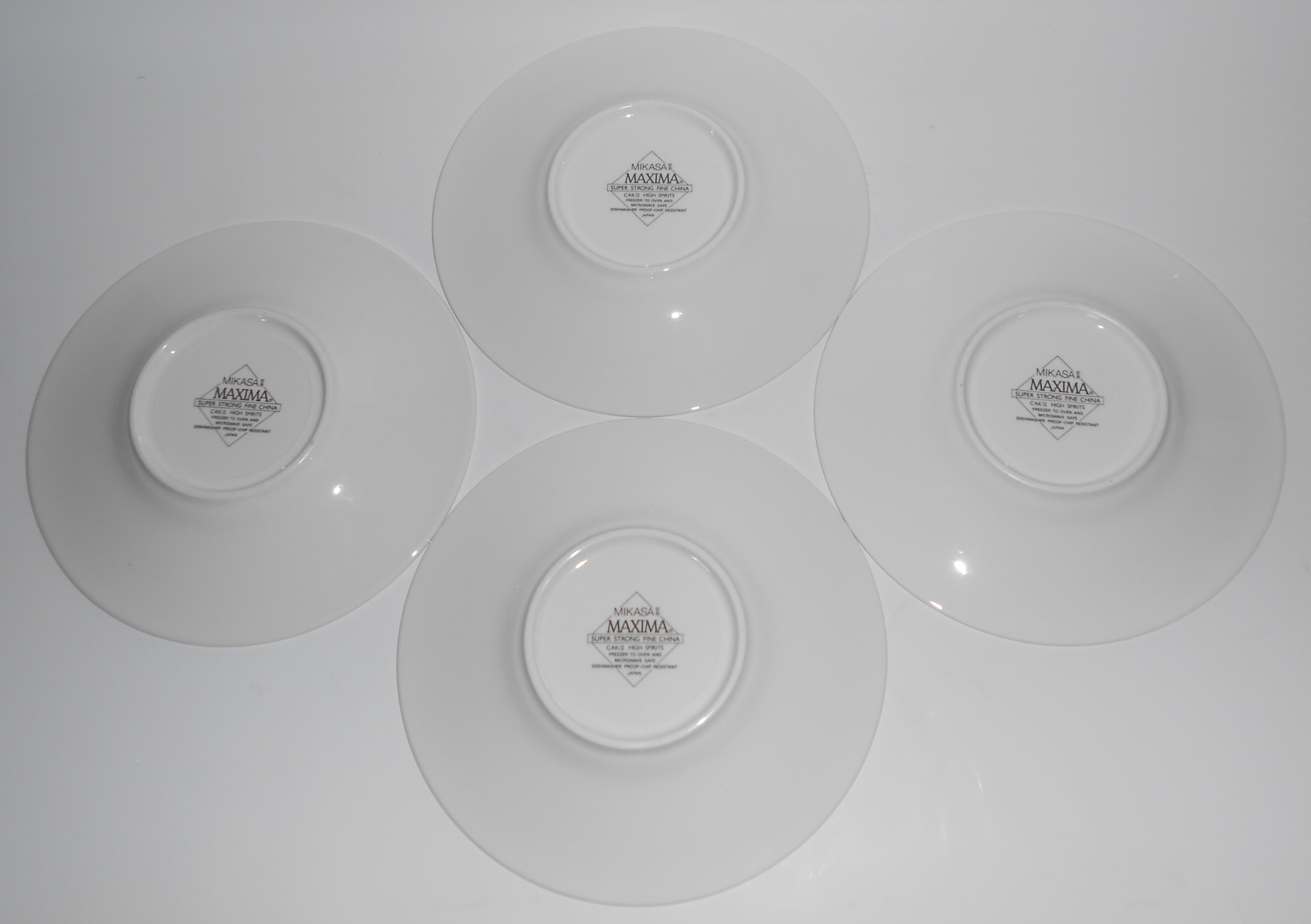 Mikasa China CAK12 High Spirits Set/4 Saucers