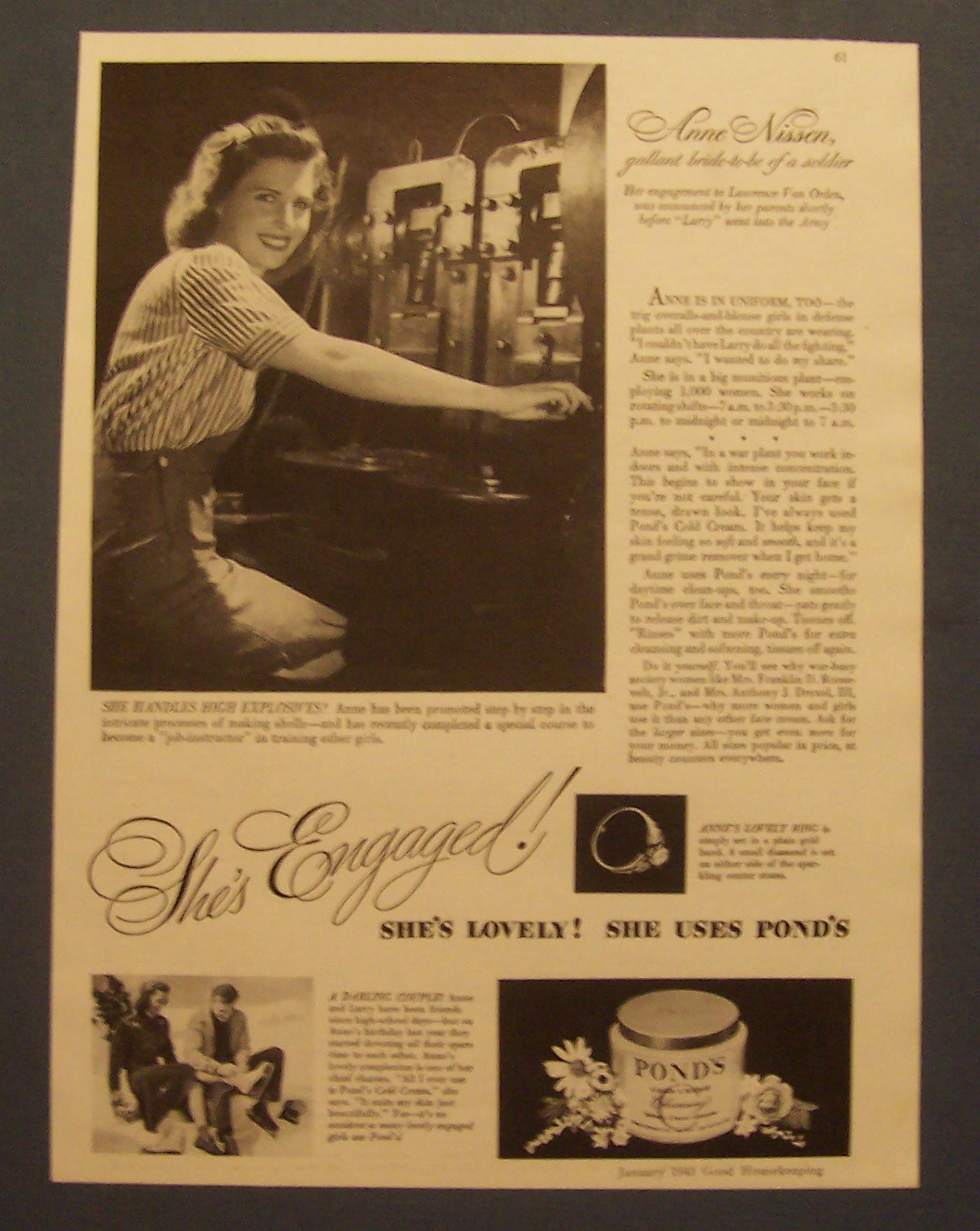 1943 Pond's Cold Cream