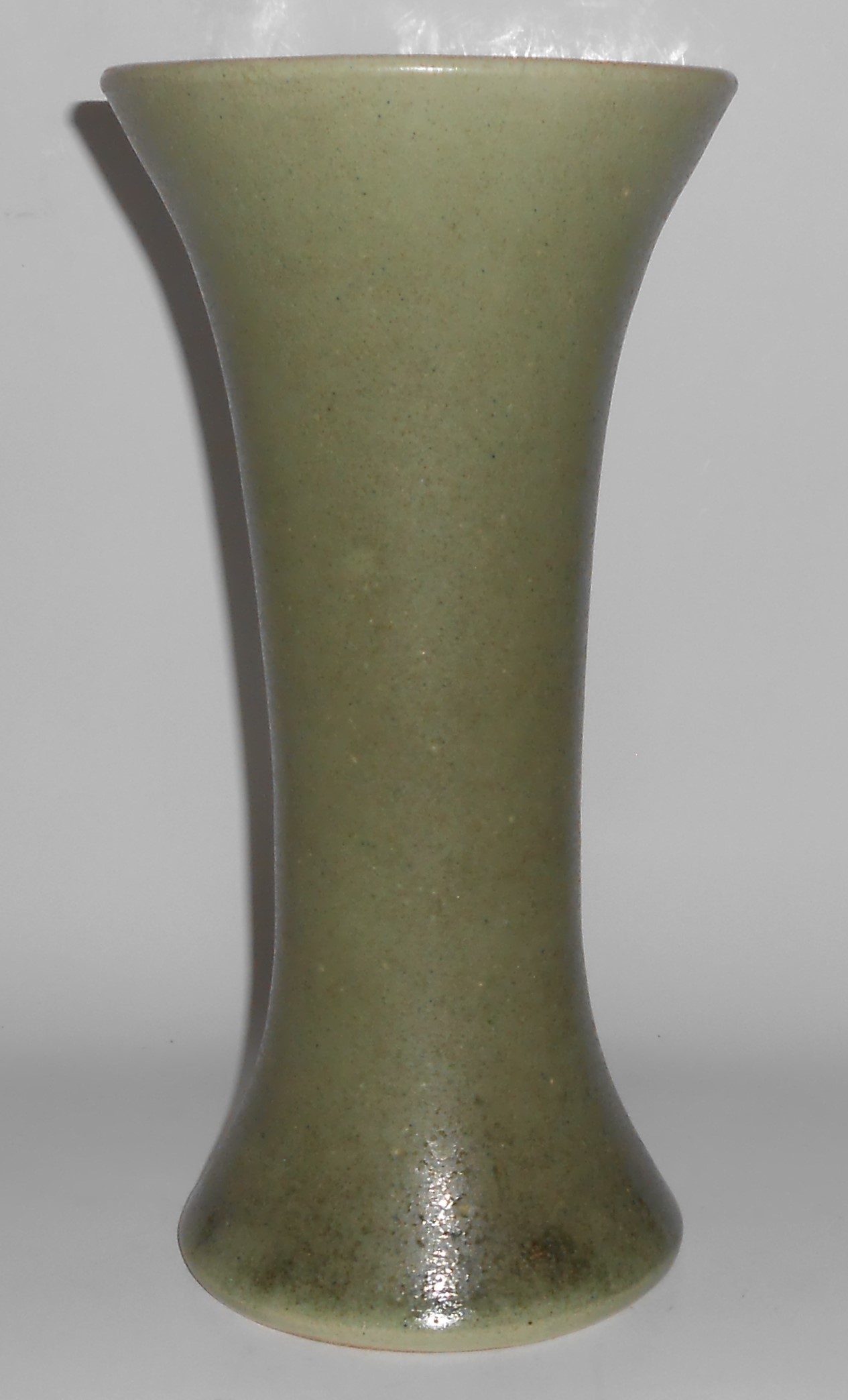 Pacific Pottery Stoneware Green Wheel Thrown 12'' Vase