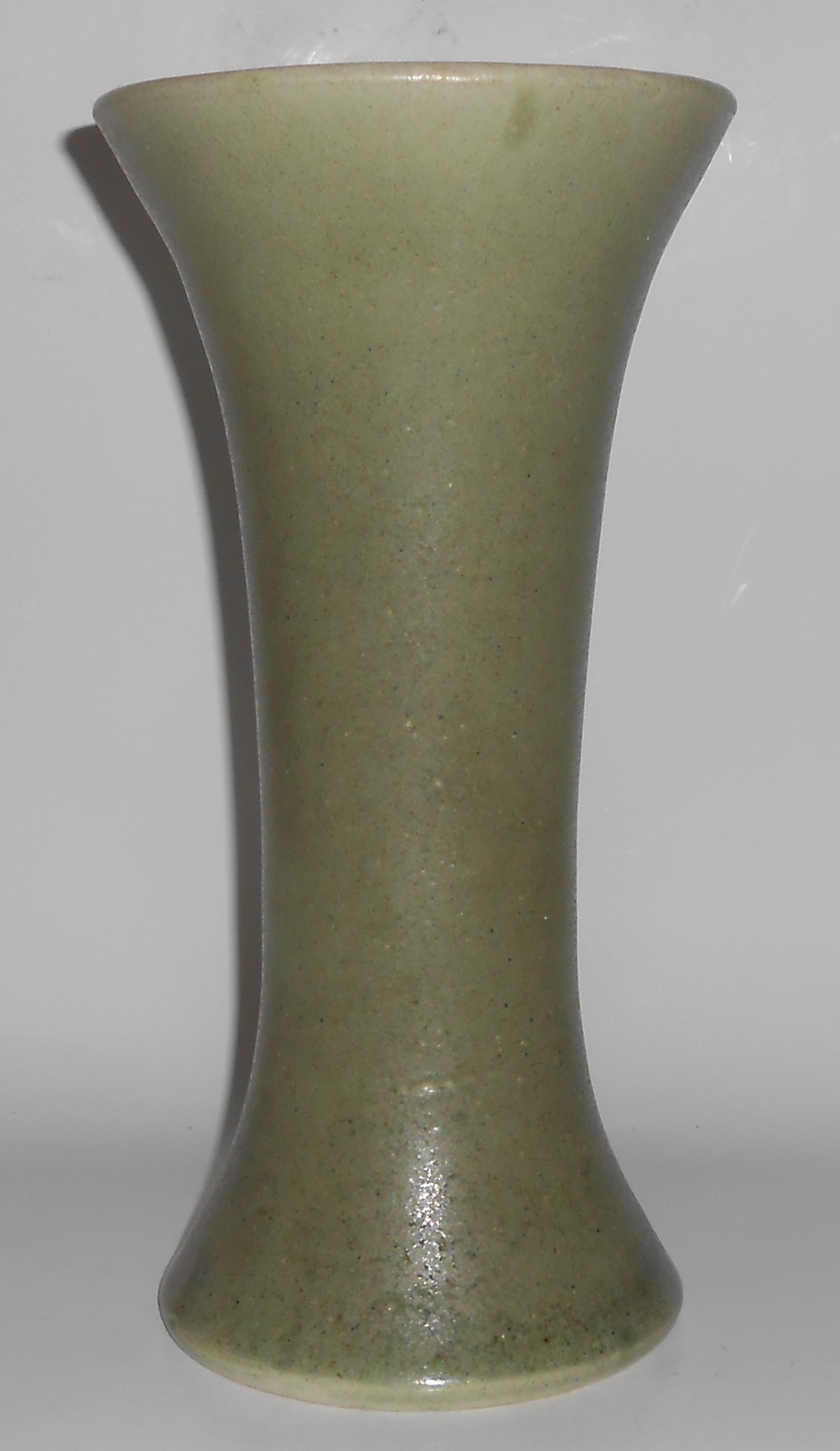 Pacific Pottery Stoneware Green Wheel Thrown 12'' Vase