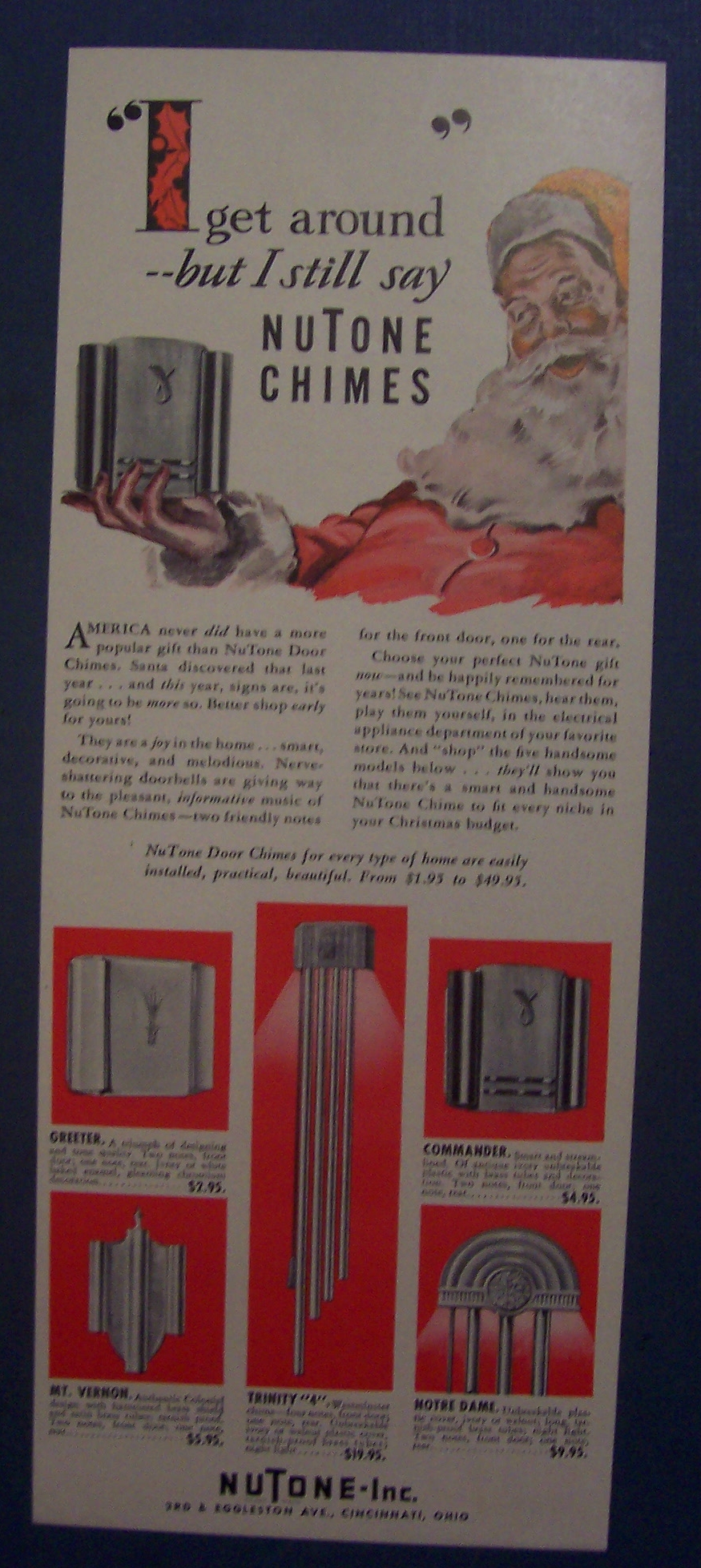 1941 Nu Tone Chimes