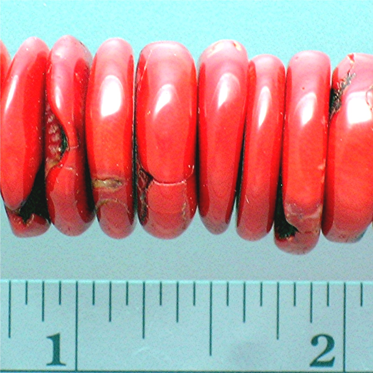 Coral Sterling Silver Toggle Clasp Necklace