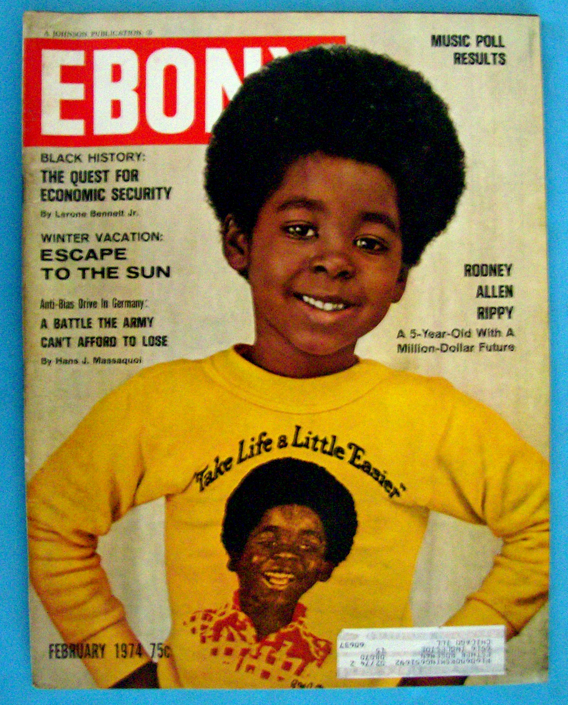 Ebony Magazine-February 1974-Rodney Allen Rippy