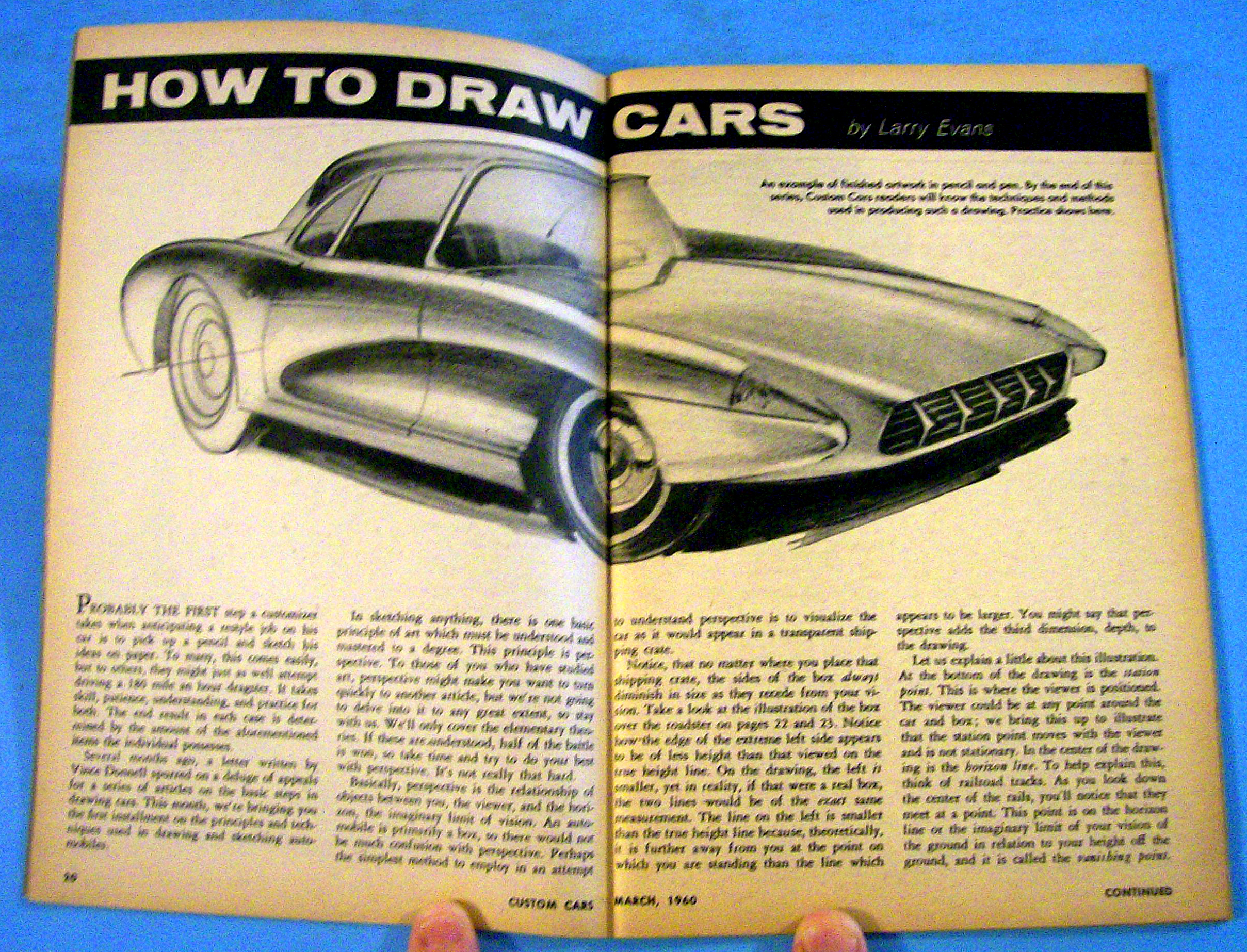 Custom Cars March 1960 Classic Line & Hood Covers