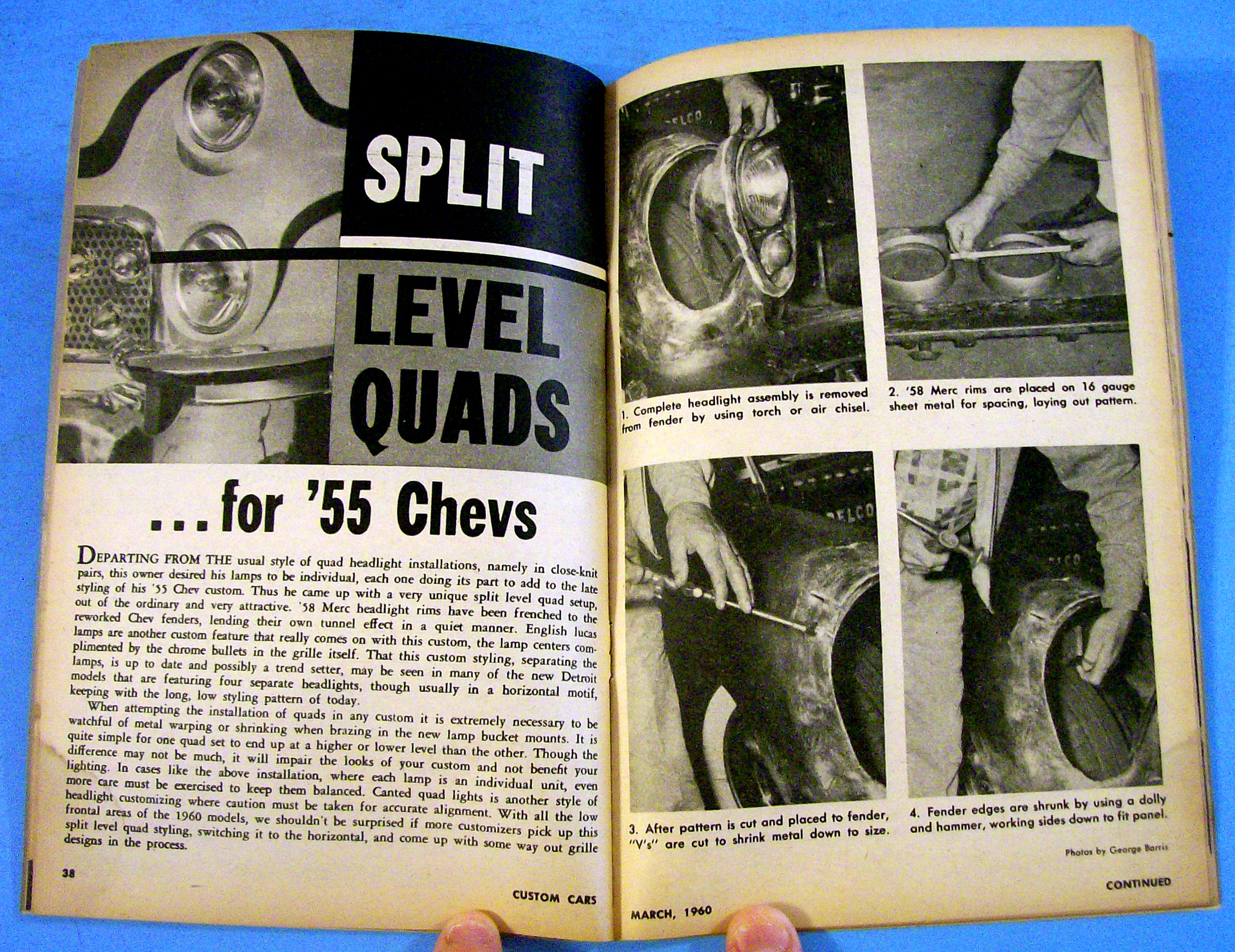 Custom Cars March 1960 Classic Line & Hood Covers