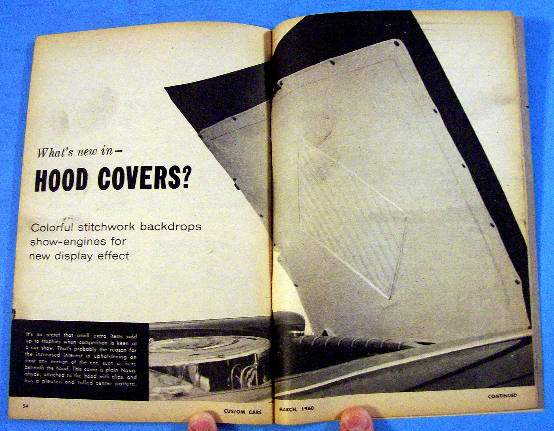 Custom Cars March 1960 Classic Line & Hood Covers