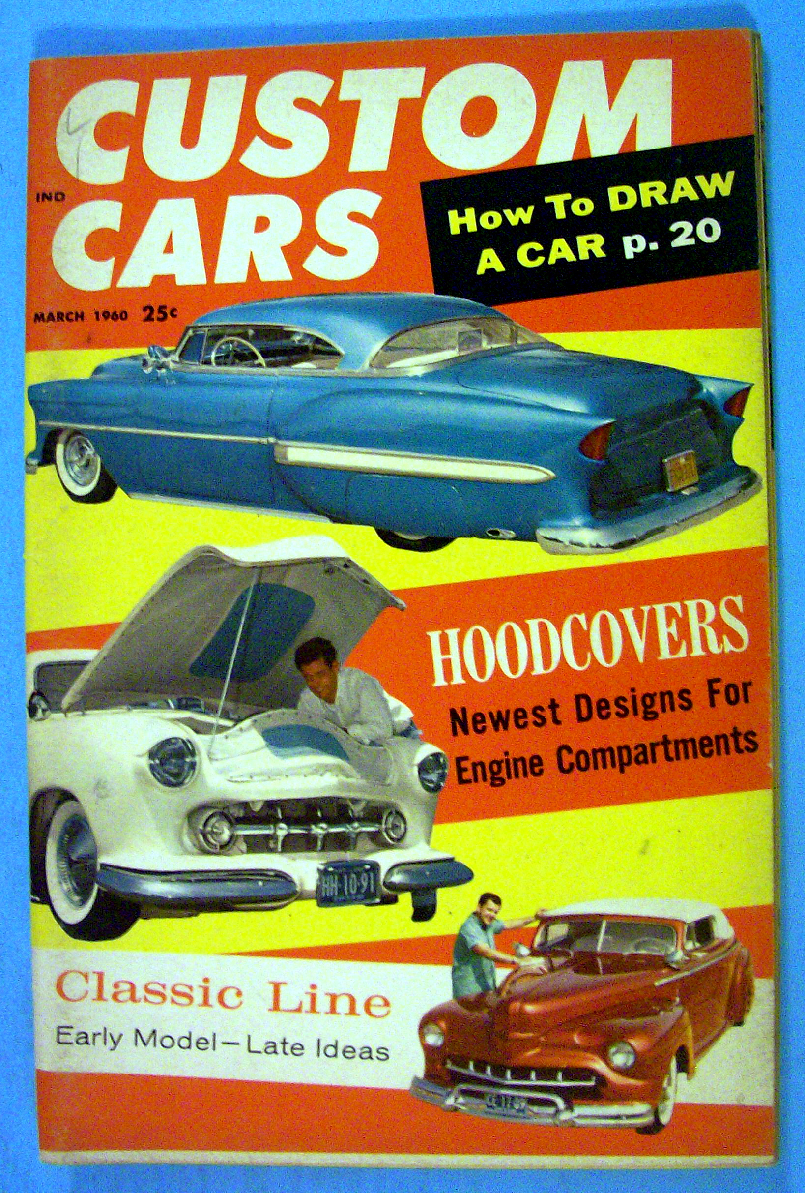 Custom Cars March 1960 Classic Line & Hood Covers