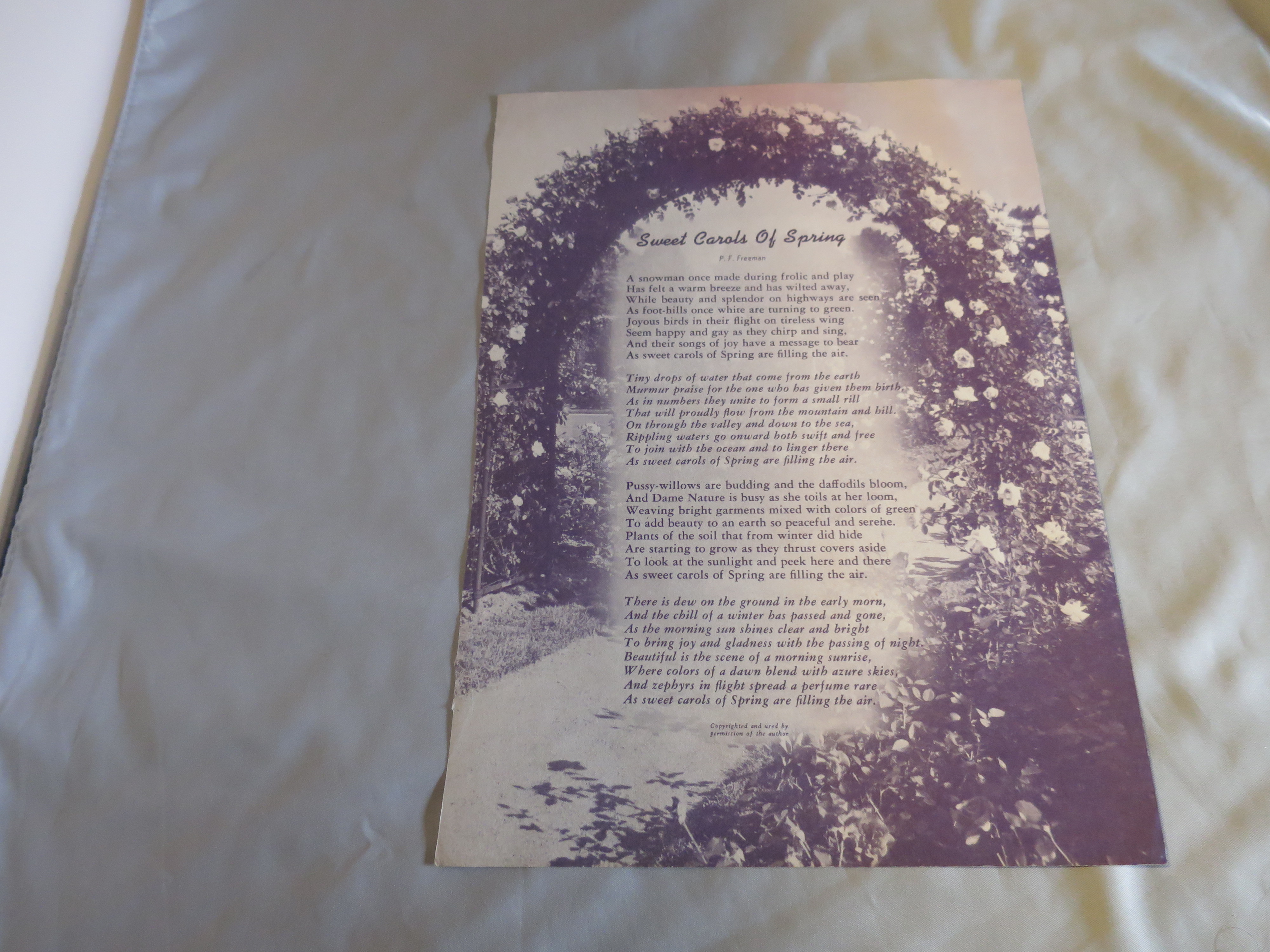 Floral Bouquet Sweet Carols of Spring Ideal Book Print