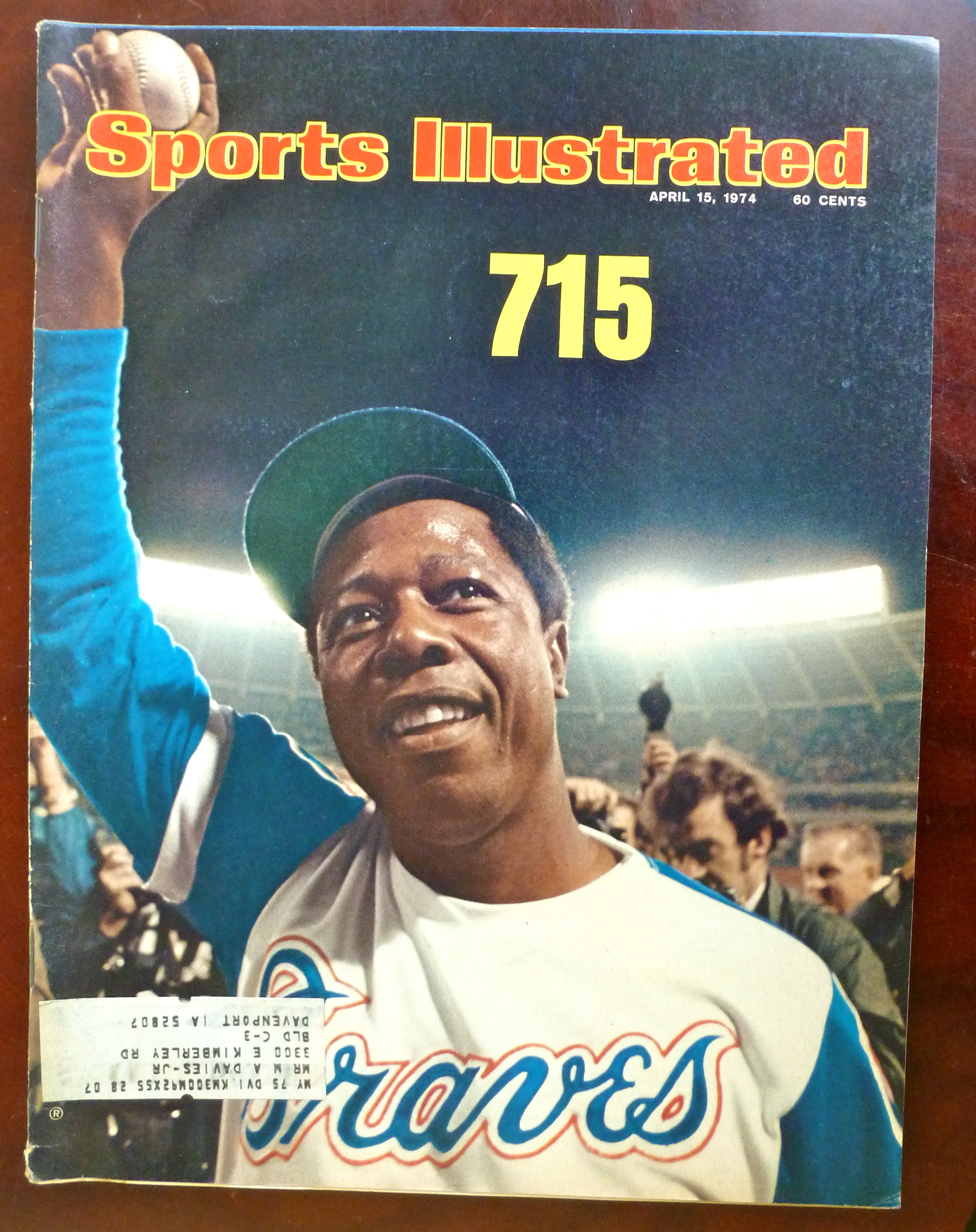 Sports Illustrated Magazine-April 15, 1974- Hank's 715