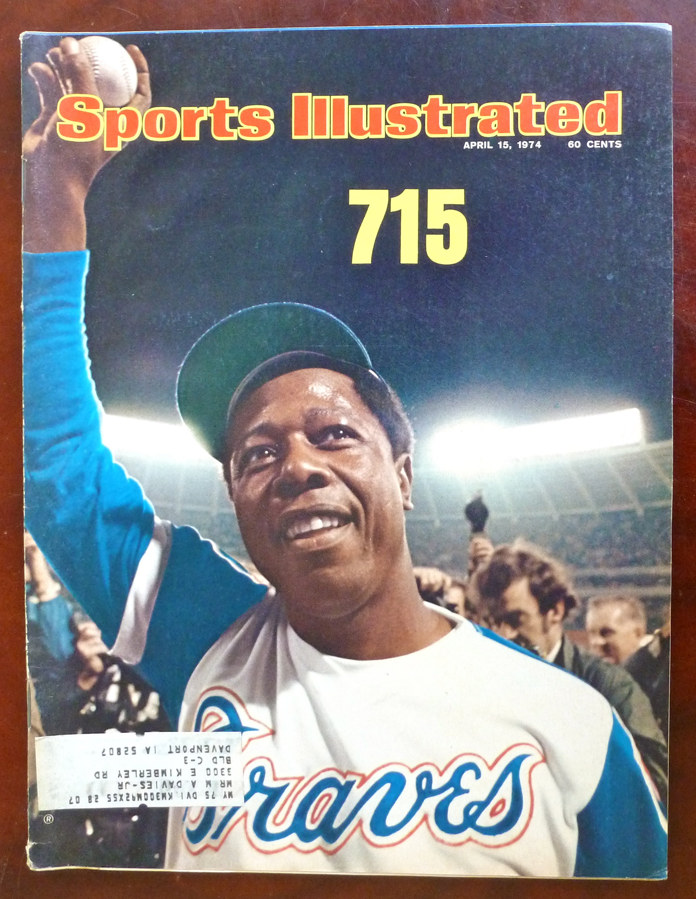 Sports Illustrated Magazine-April 15, 1974- Hank's 715