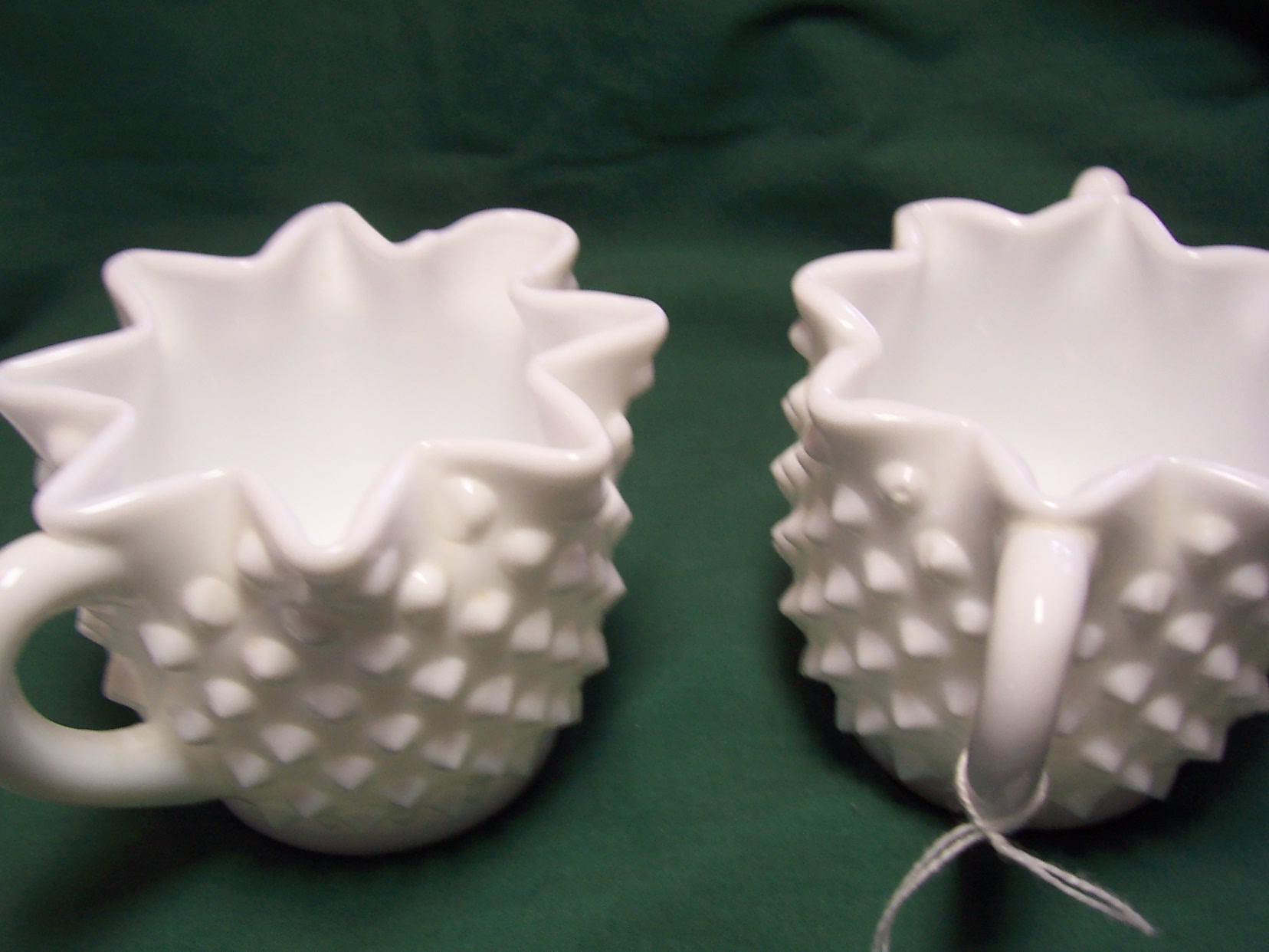 Fenton White Hobnail Milk Glass 4 Piece Set