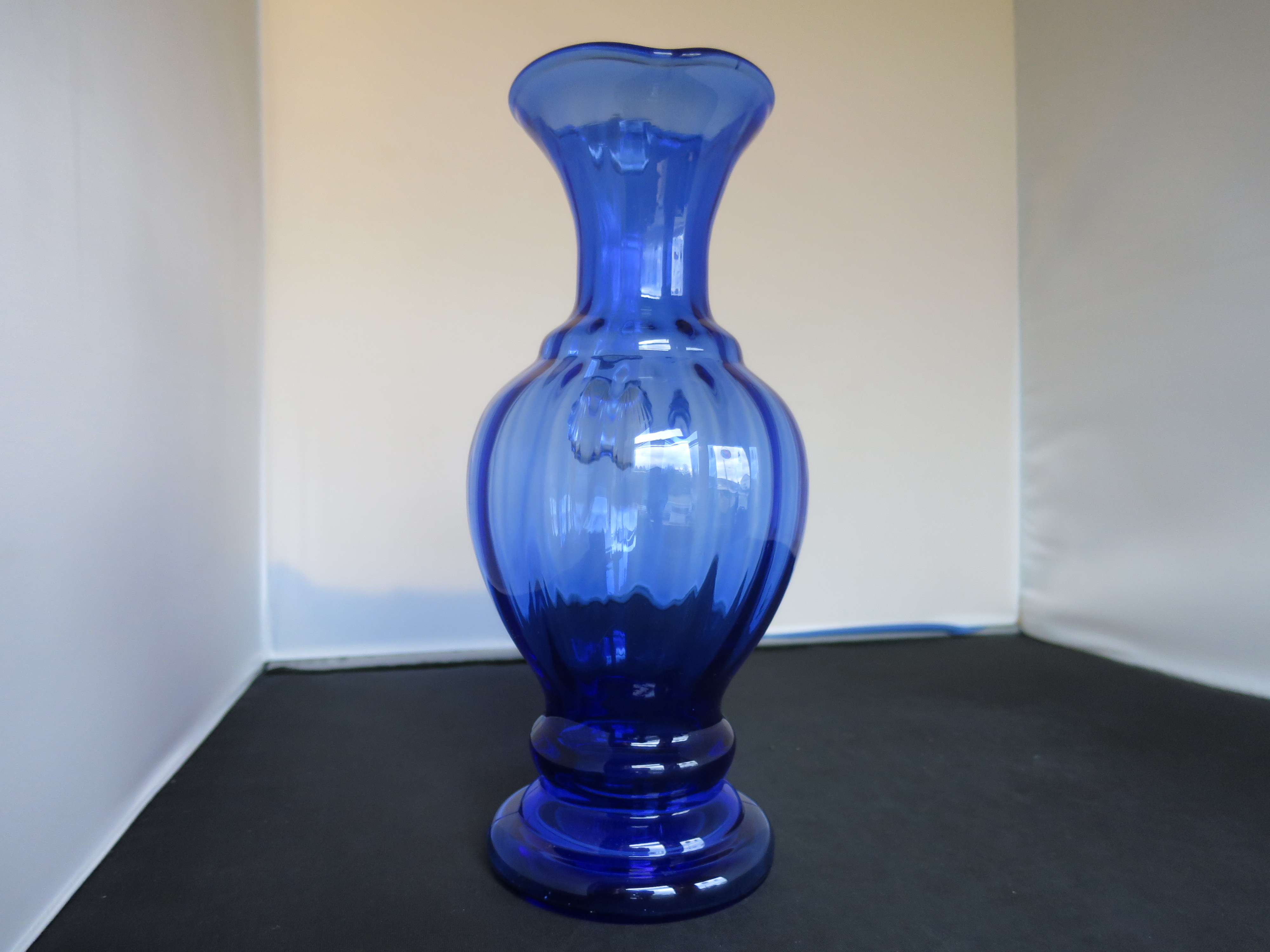 Fenton Art Glass Cobalt Blue Pitcher Smart Classic