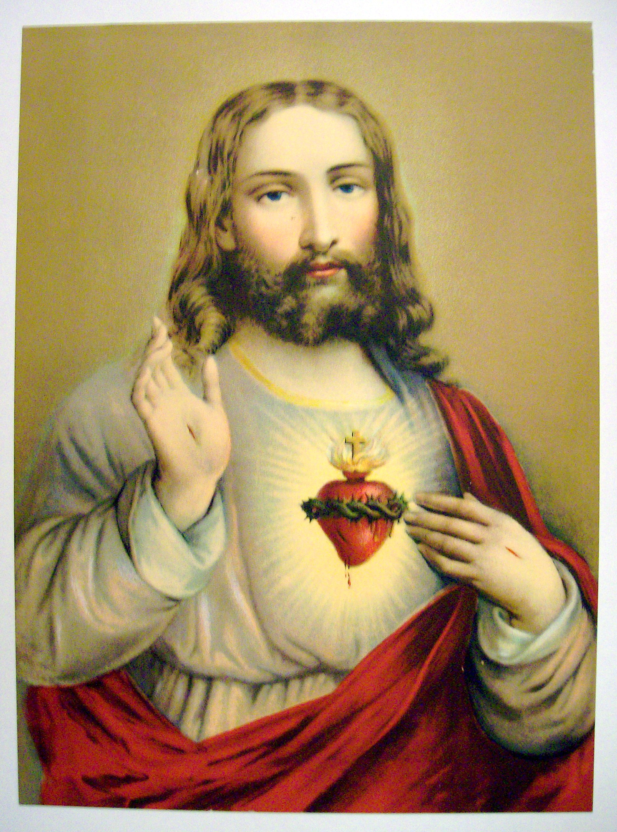 Lithograph Of Our Lord Jesus Christ 1920-30's