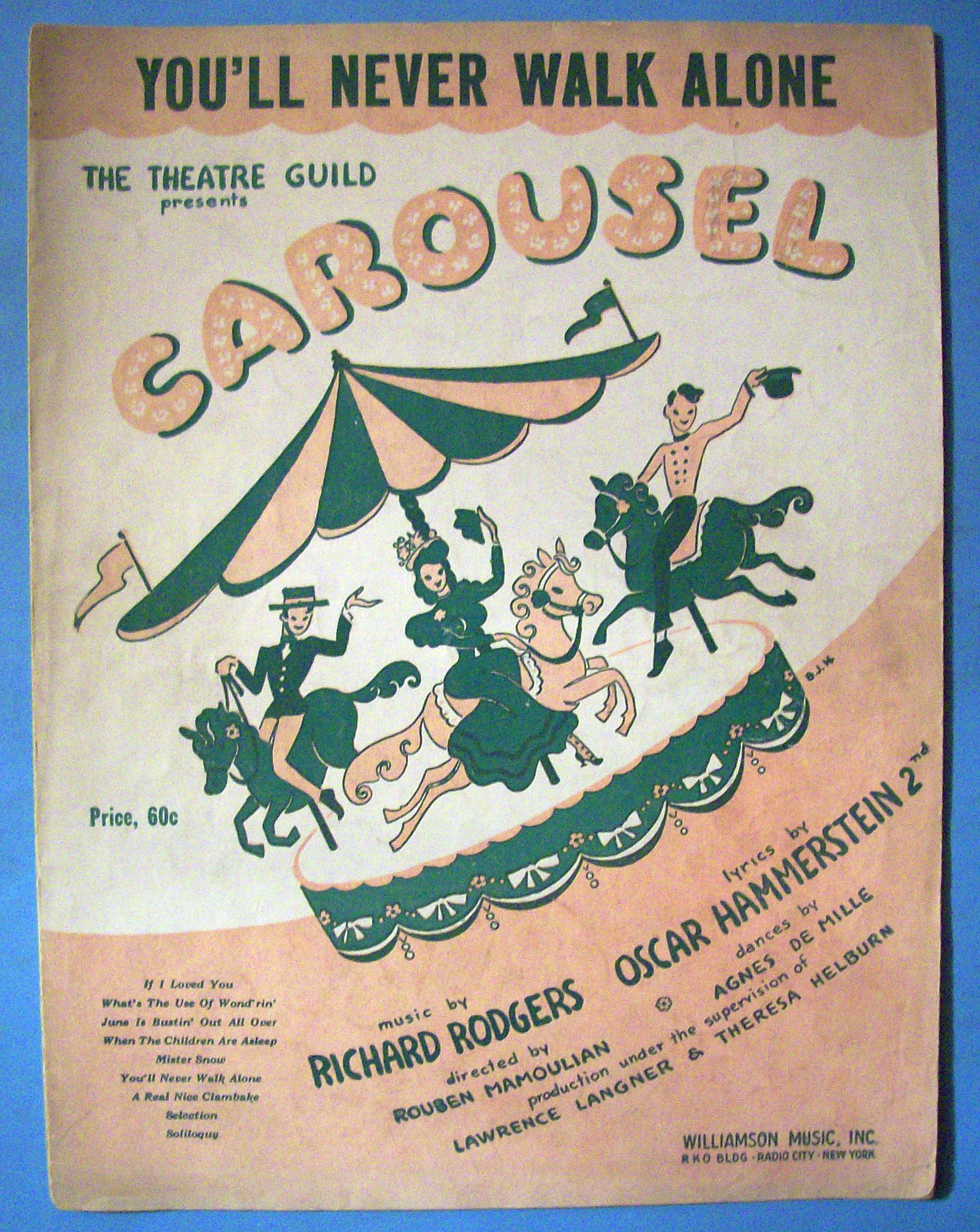 Sheet Music Of 1943 You'll Never Walk Alone