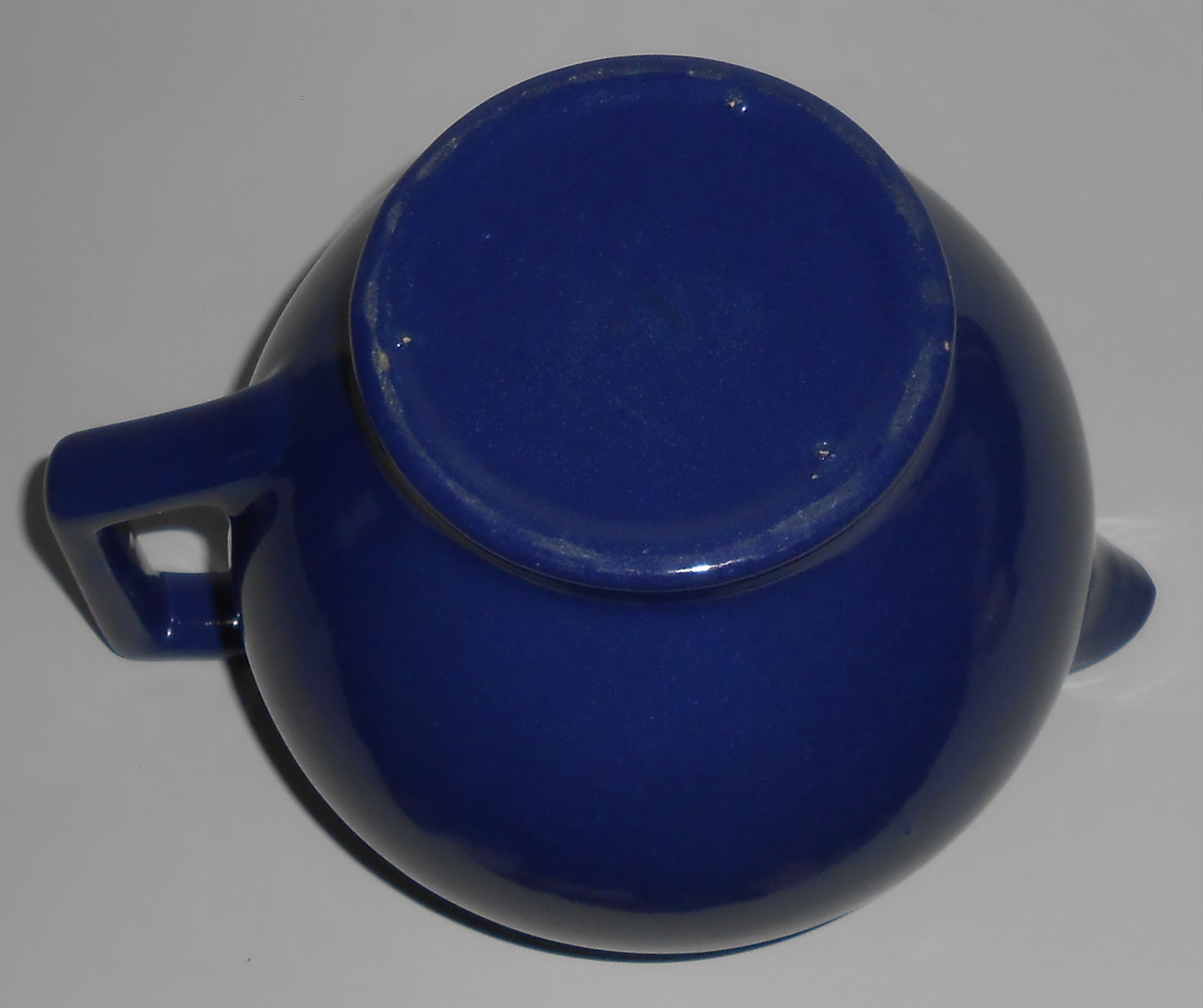 Red Wing Pottery Chevron Cobalt Pitcher