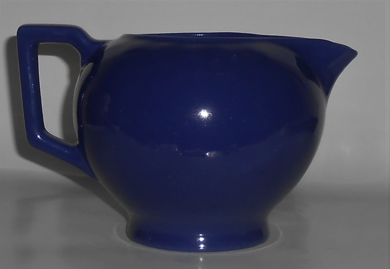Red Wing Pottery Chevron Cobalt Pitcher