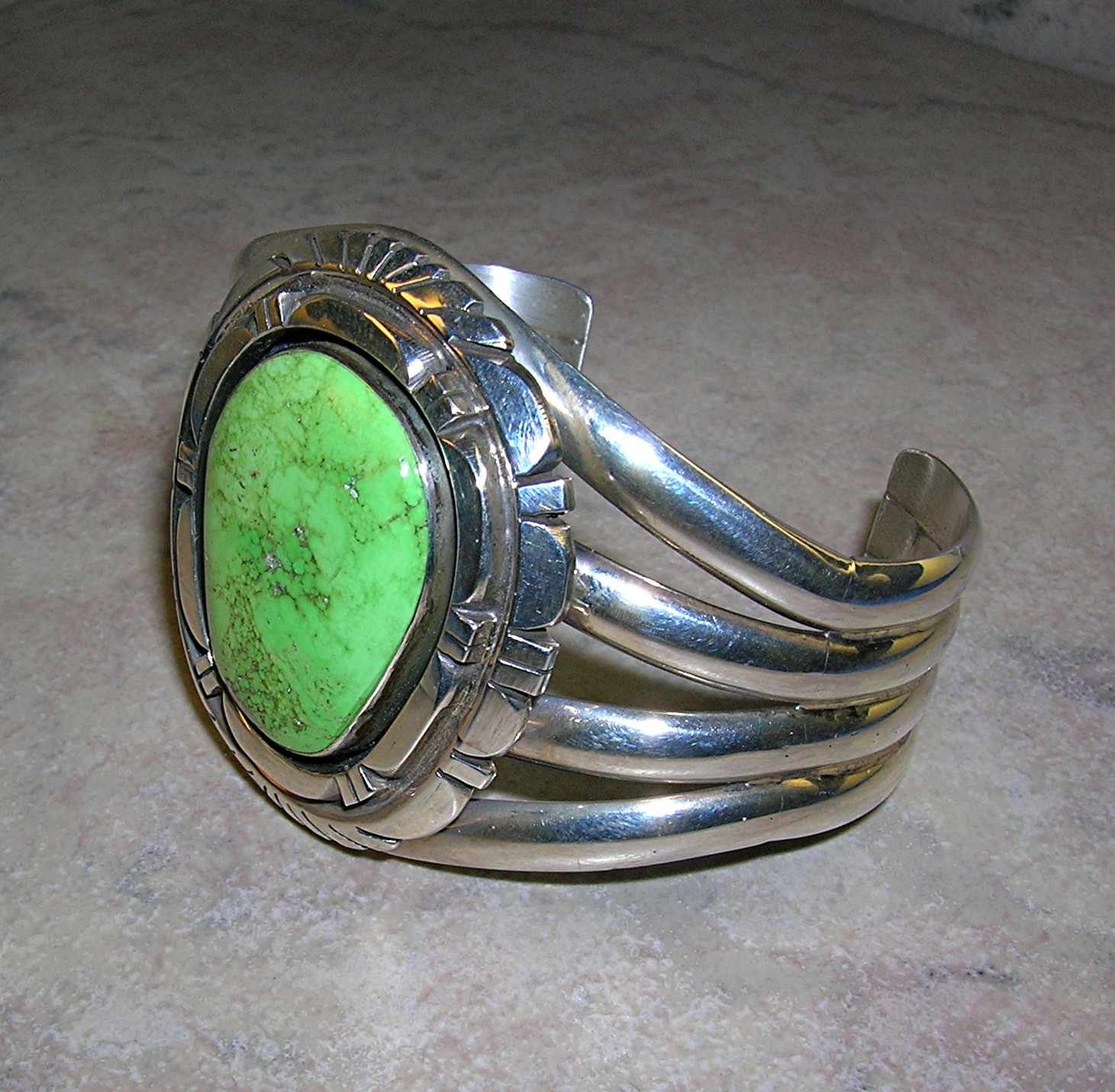 Native American Charles Johnson Sterling Silver Gaspeit