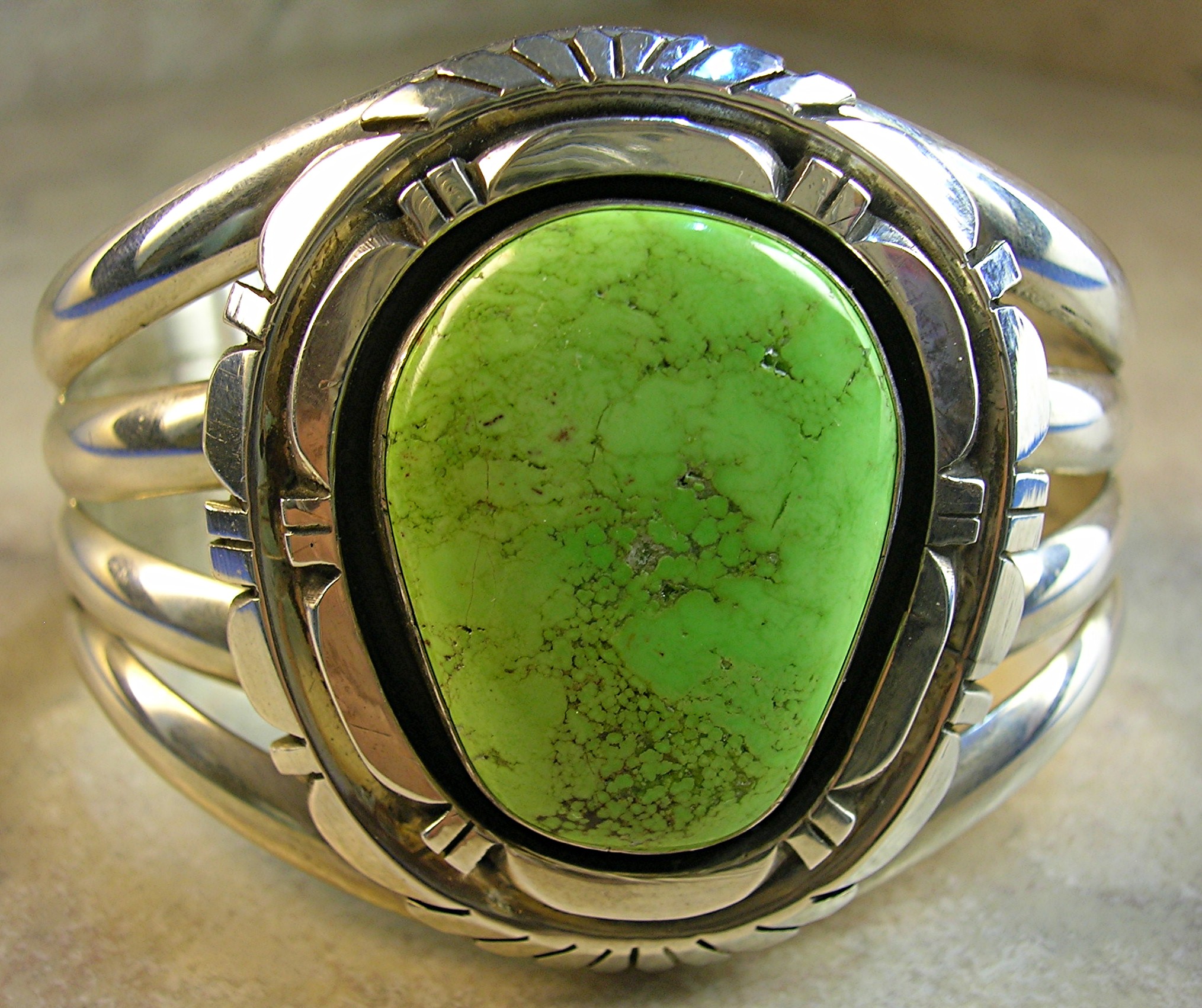 Native American Charles Johnson Sterling Silver Gaspeit