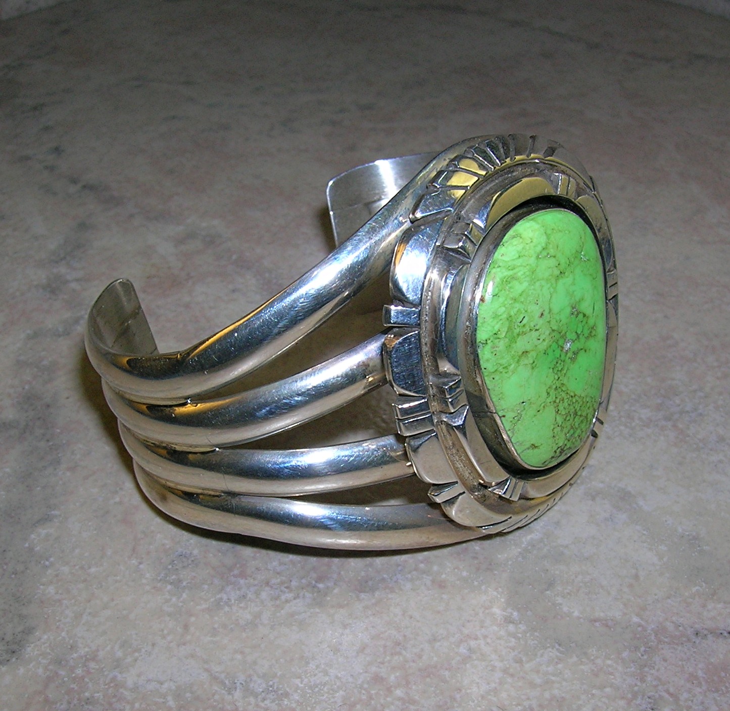 Native American Charles Johnson Sterling Silver Gaspeit