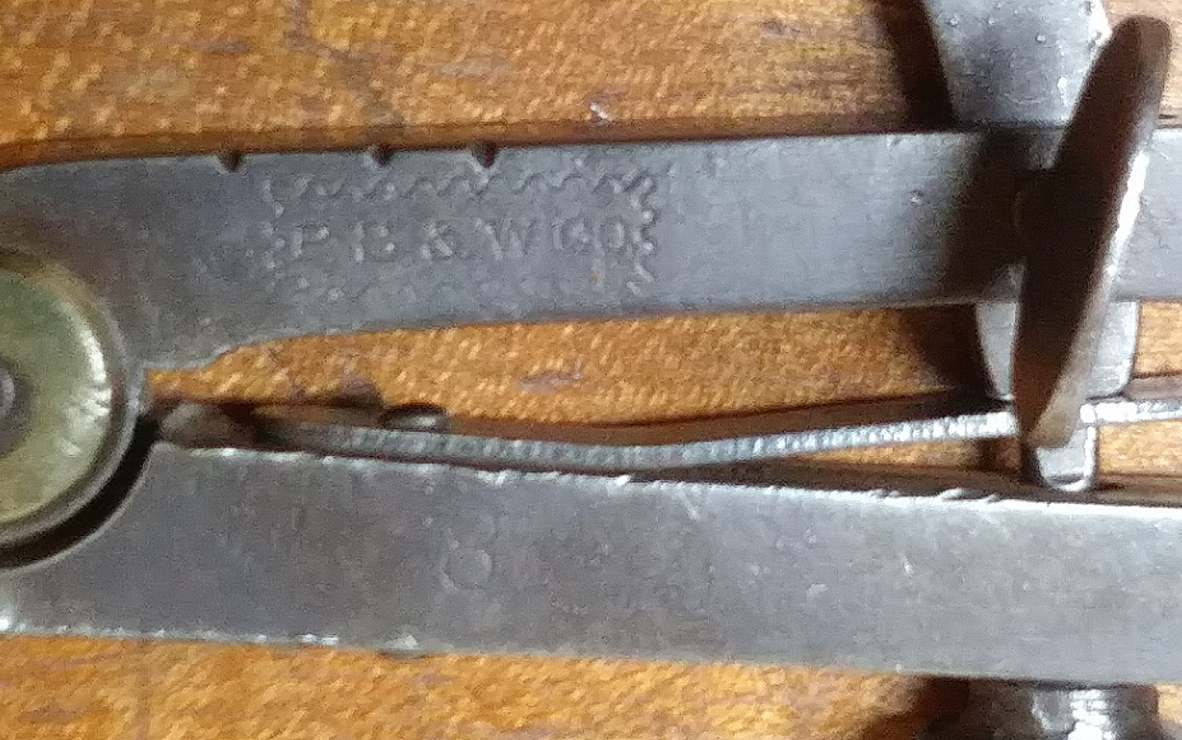 P.S. & W. Wing Divider 8 inch Peck, Stow & Wilcox