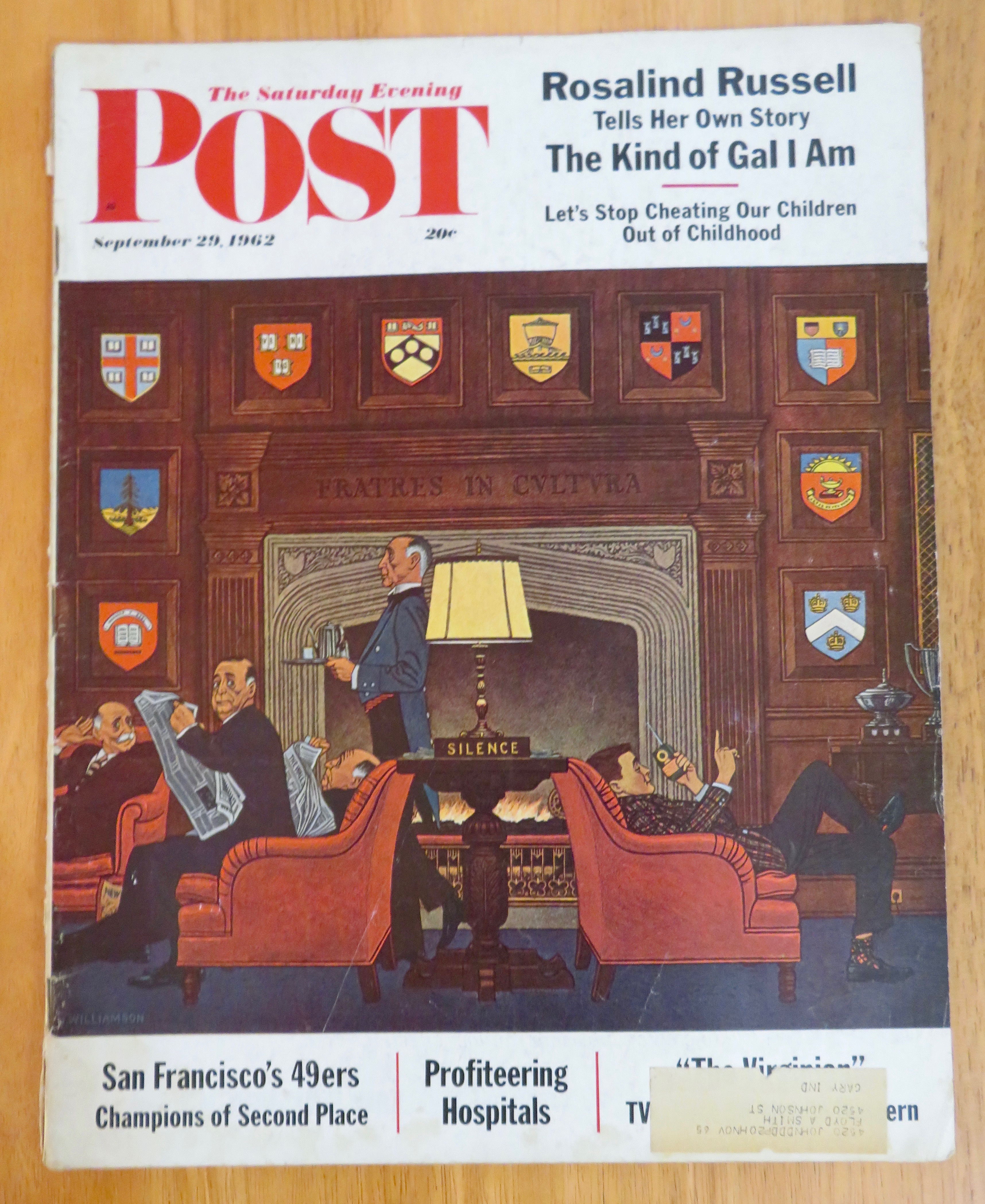 Saturday Evening Post Magazine September 29, 1962