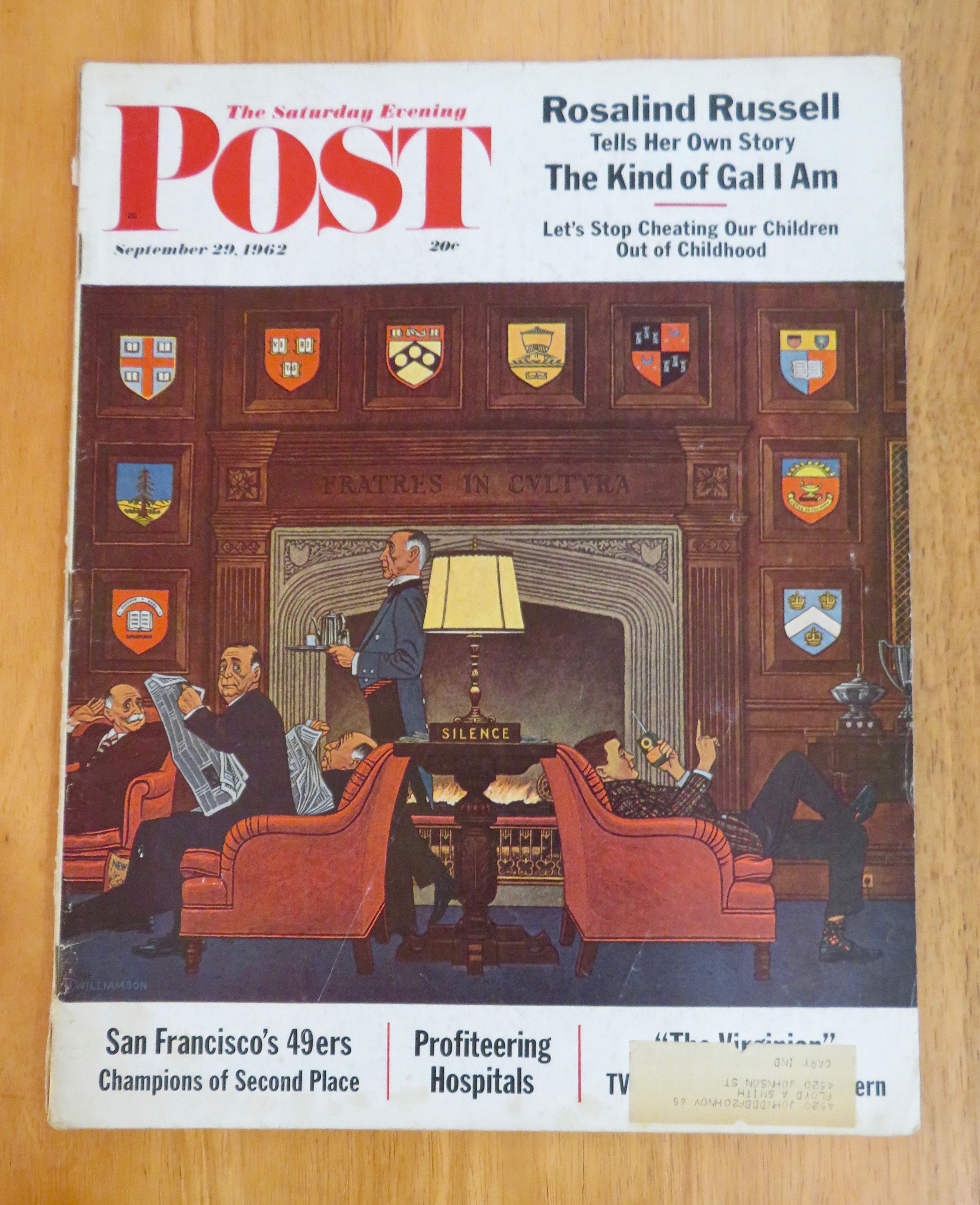 Saturday Evening Post Magazine September 29, 1962
