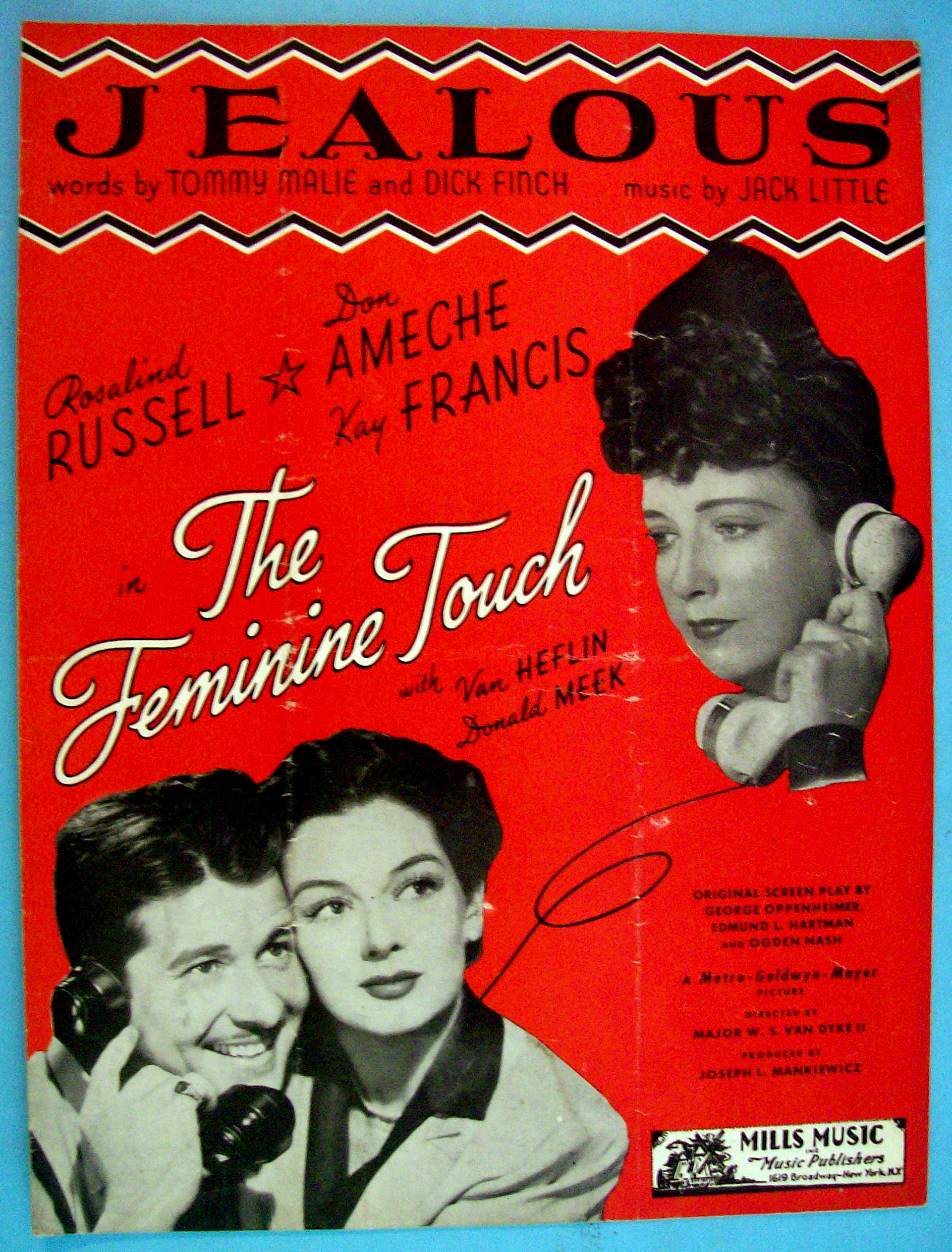 Sheet Music For 1924 Jealous