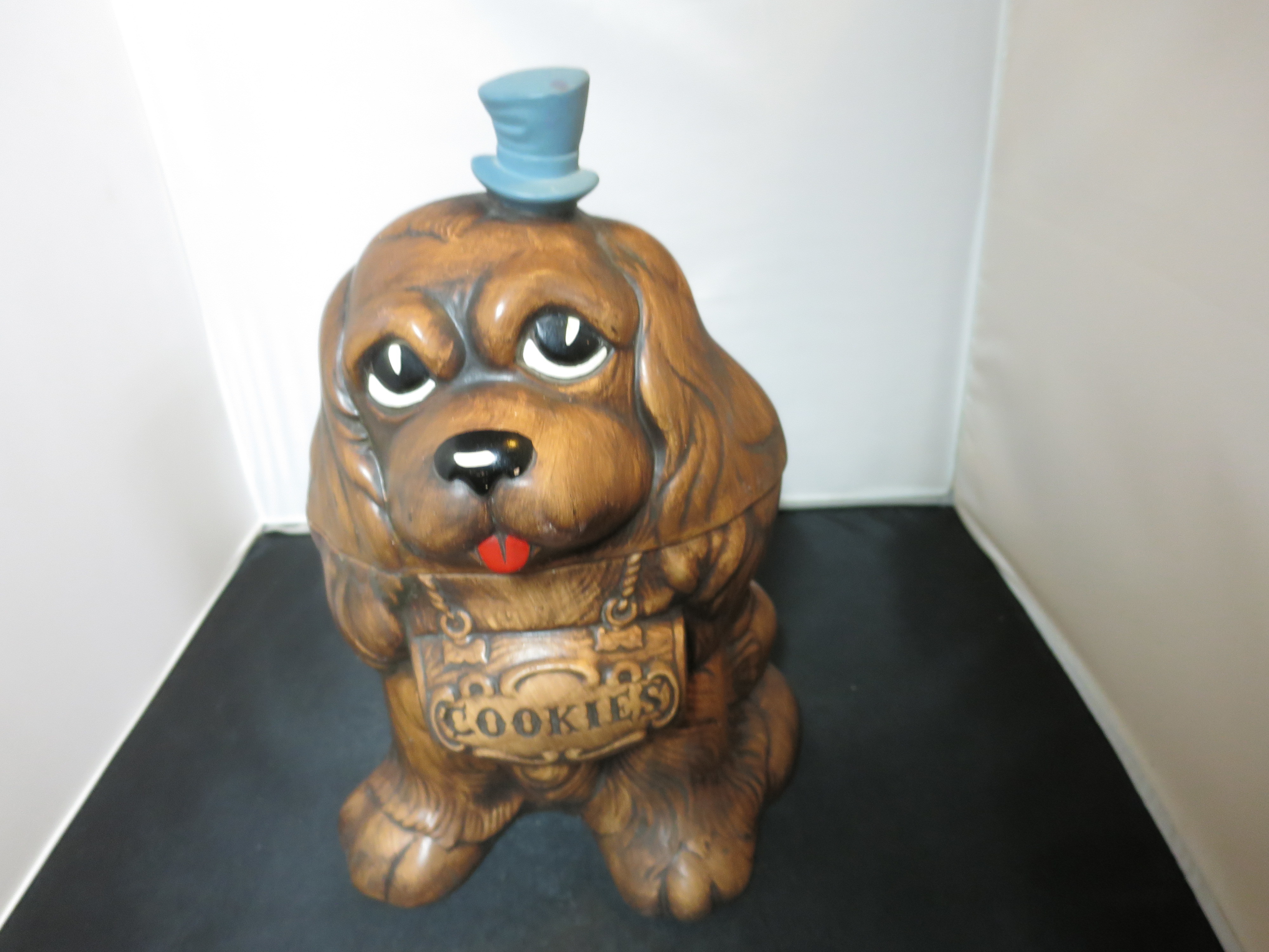 Dog Cookie Jar Treasure Craft Cocker Spaniel with hat