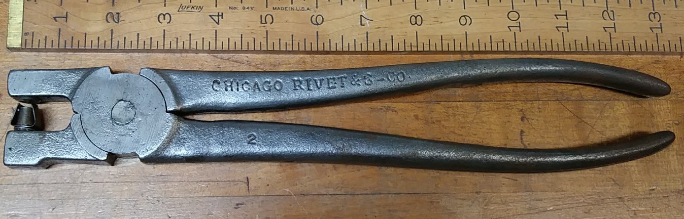 Chicago Rivet Pliers 1922 Patented