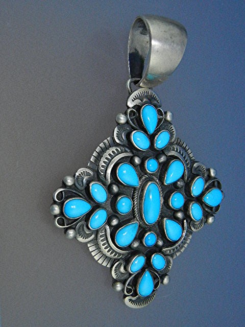 Paul Livingston Sleeping Beauty Turquoise Sterling Silv